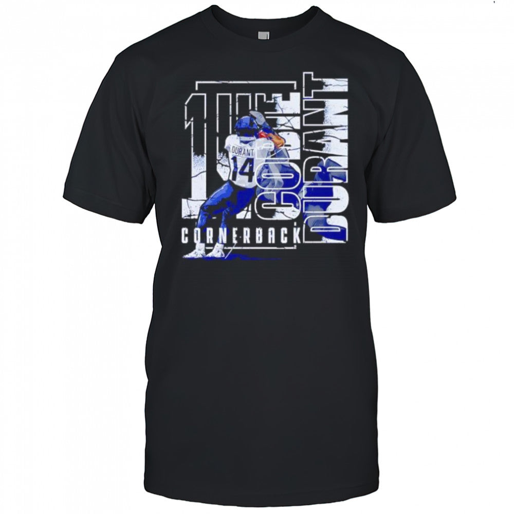 14 Go Durant Cornerback football player graphic shirt