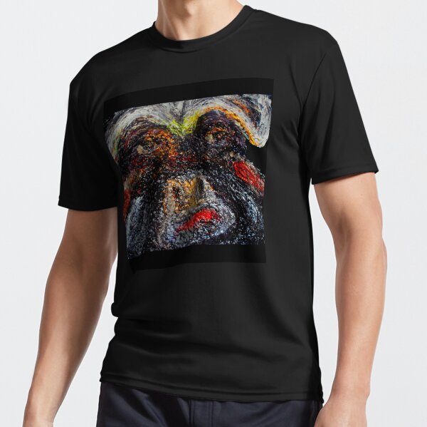(Black background to image) Majestic cape buffalo (other version has transparency) Active T-Shirt for Sale by Africalovesme