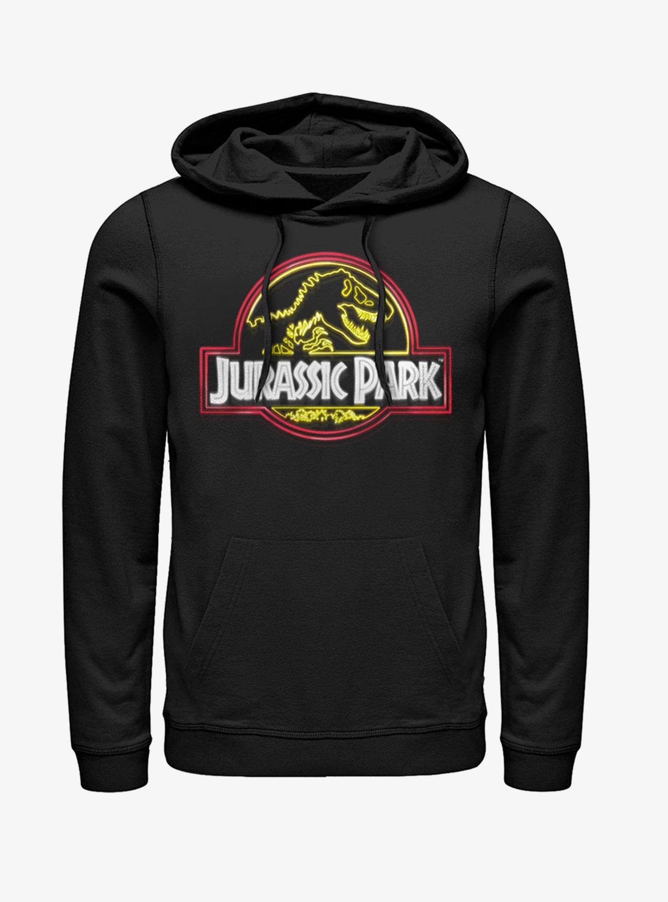 Neon T Rex Logo Hoodie
