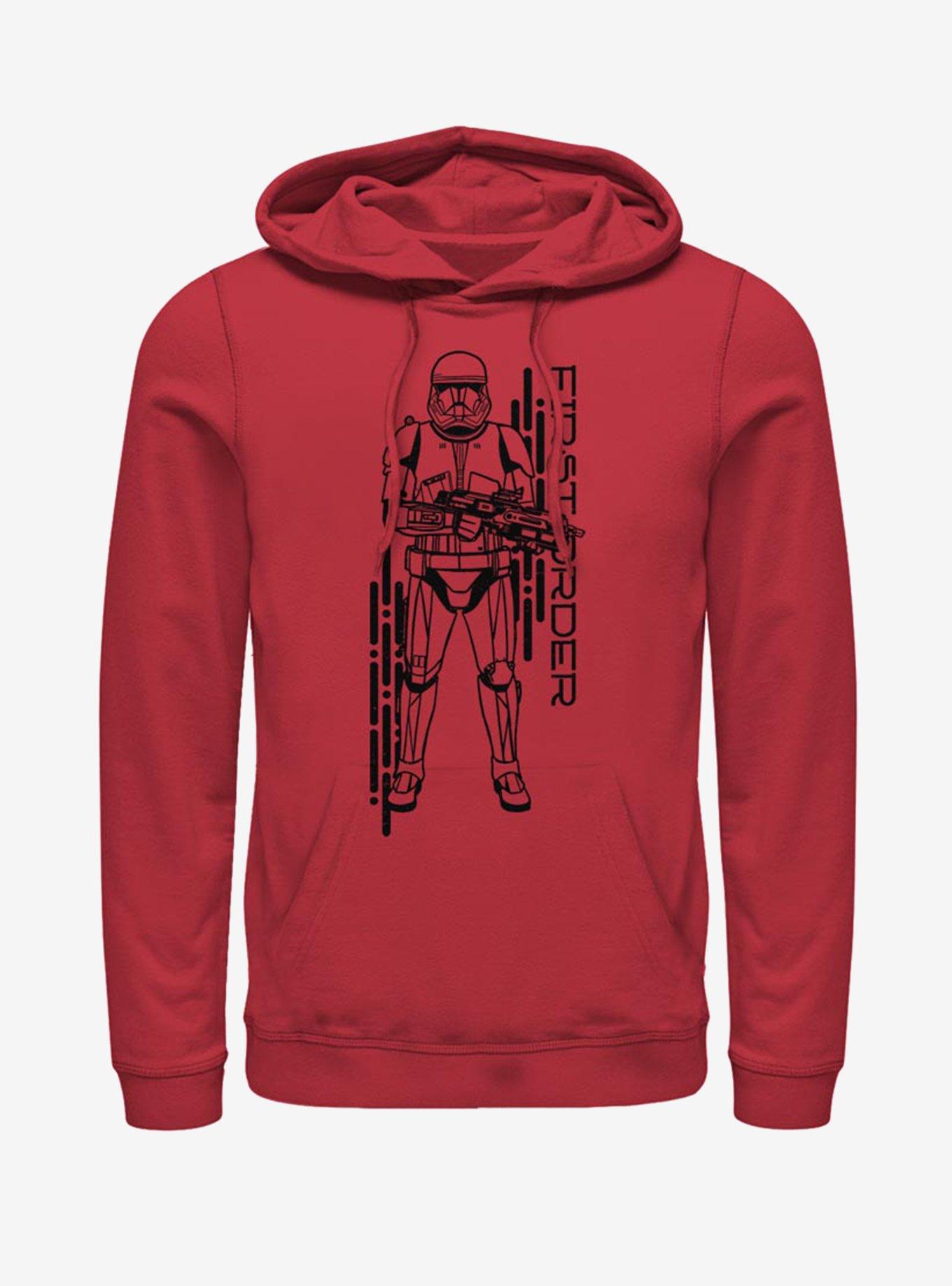 Star Wars Episode IX Rise of Skywalker Red Trooper Project Red Hoodie