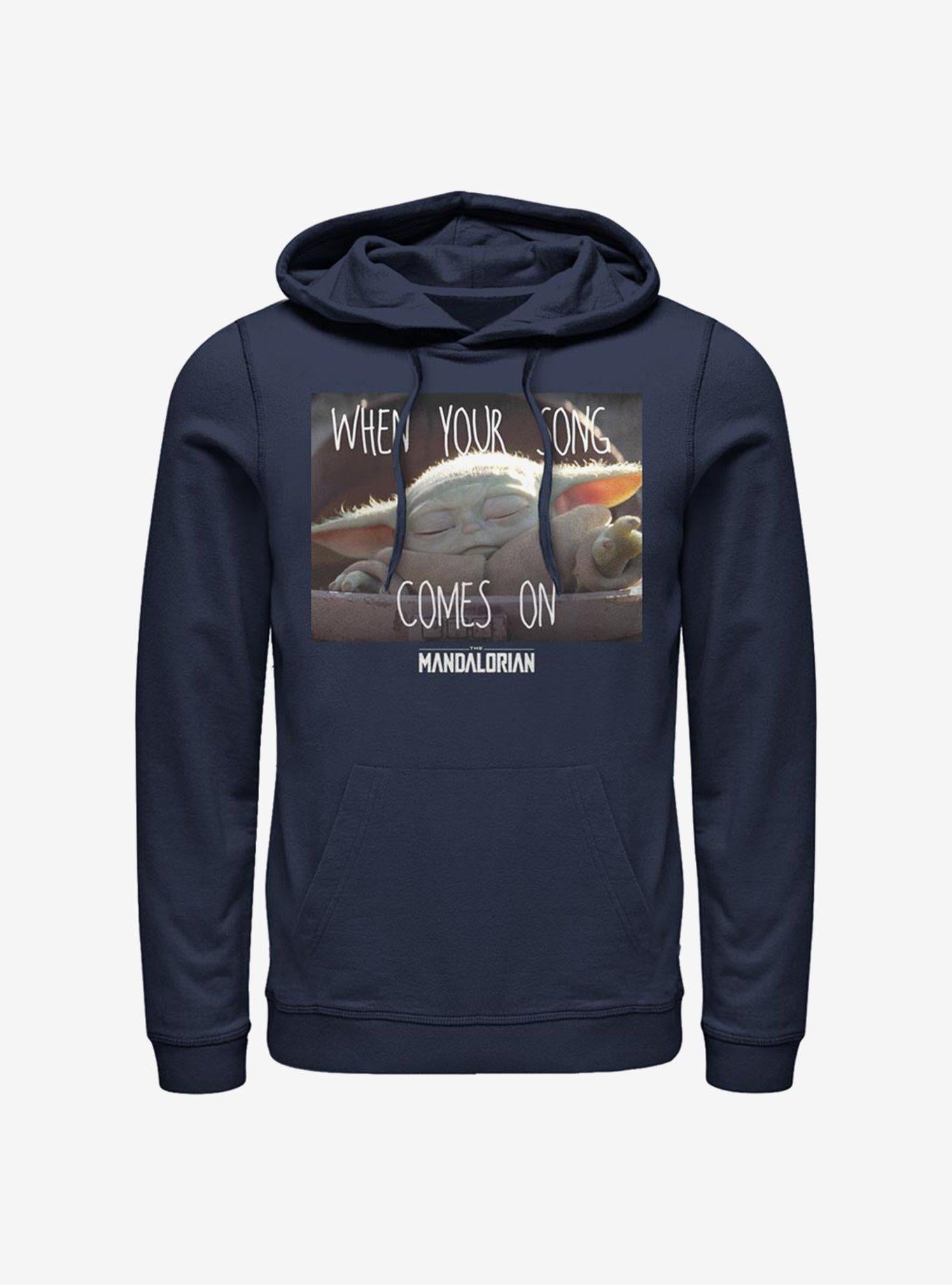 Star Wars The Mandalorian The Child Song Meme Hoodie