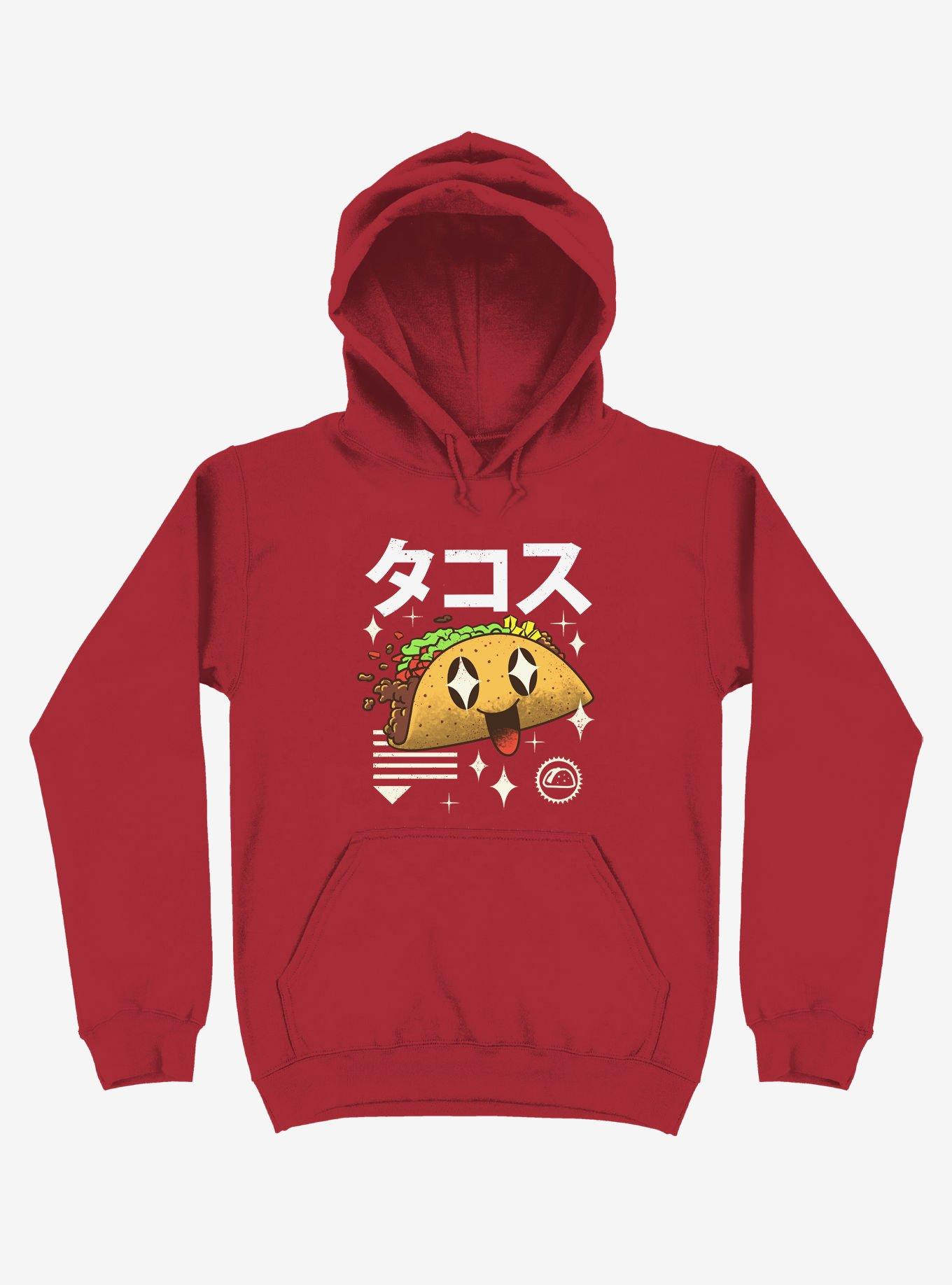Kawaii Taco Red Hoodie