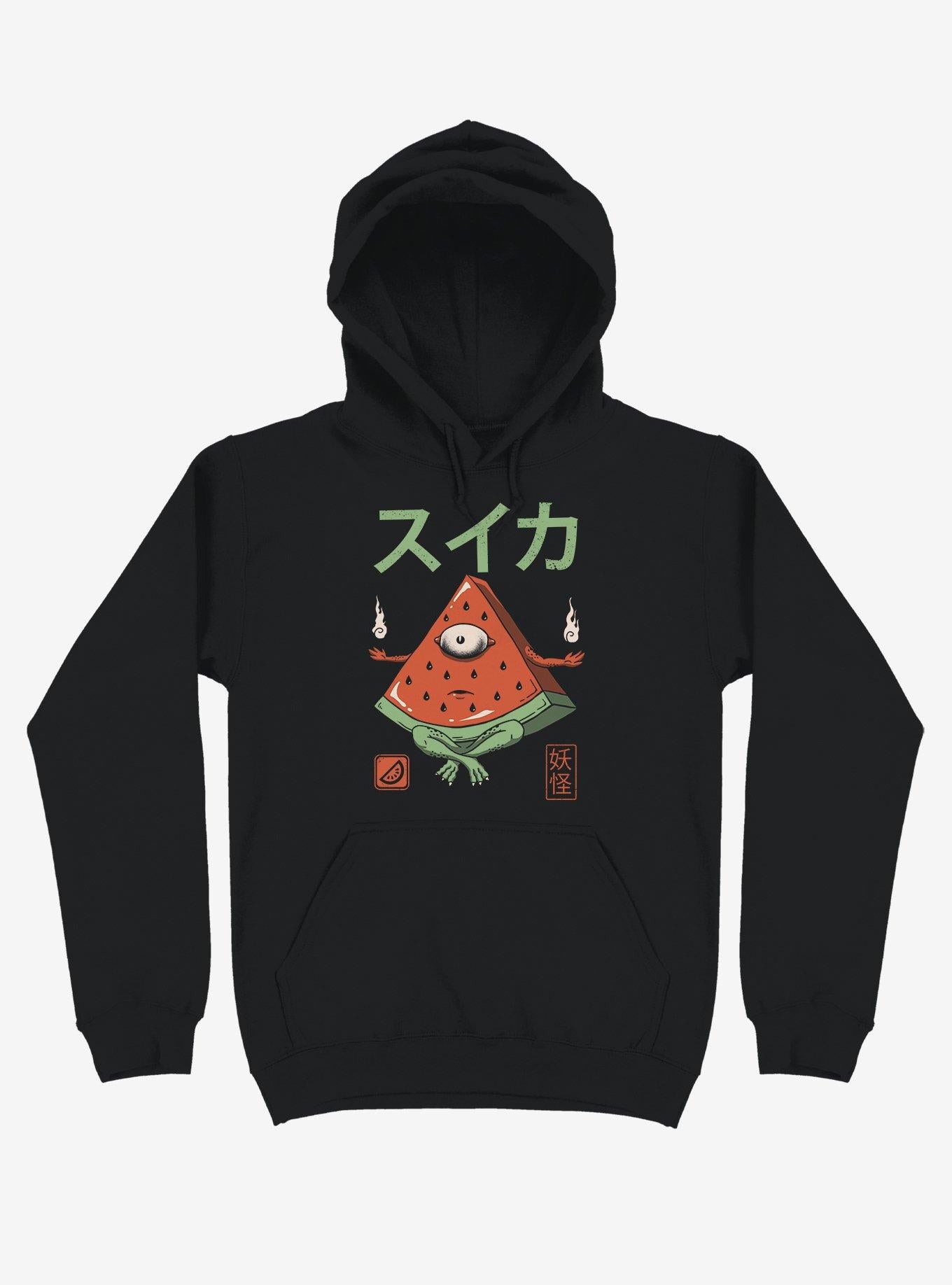 Yokai Watermelon Black Hoodie