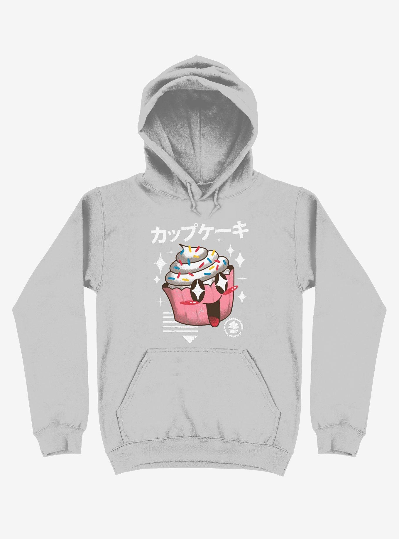 Kawaii Cupcake Silver Hoodie