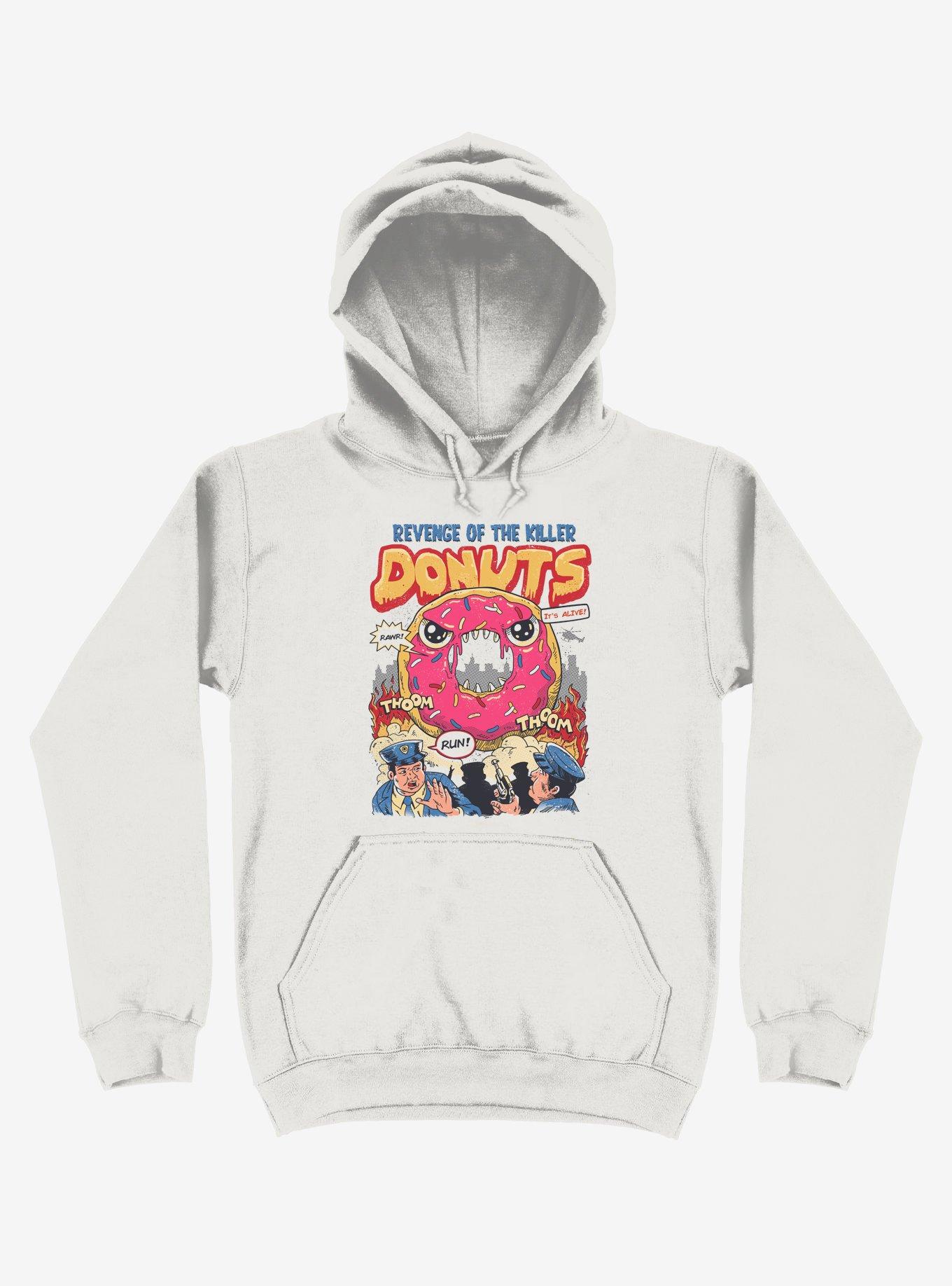 Revenge Of The Killer Donuts White Hoodie