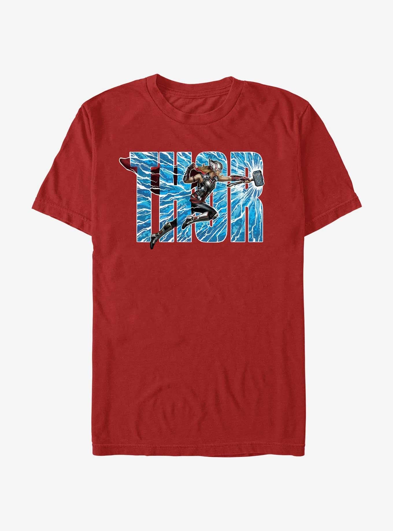 Marvel Thor Thor Lightning Letters T-Shirt