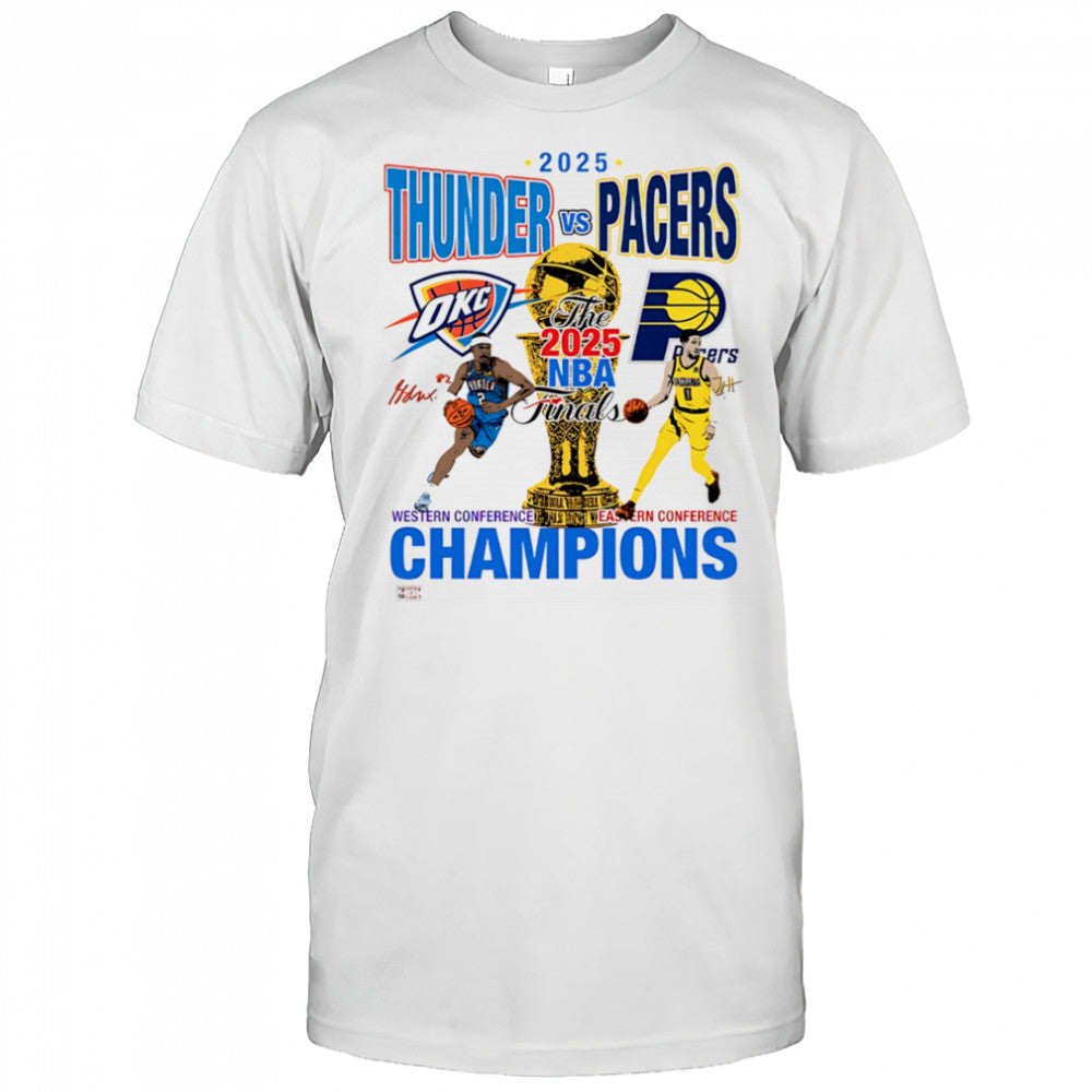 2025 Thunder vs Pacers NBA Finals shirt