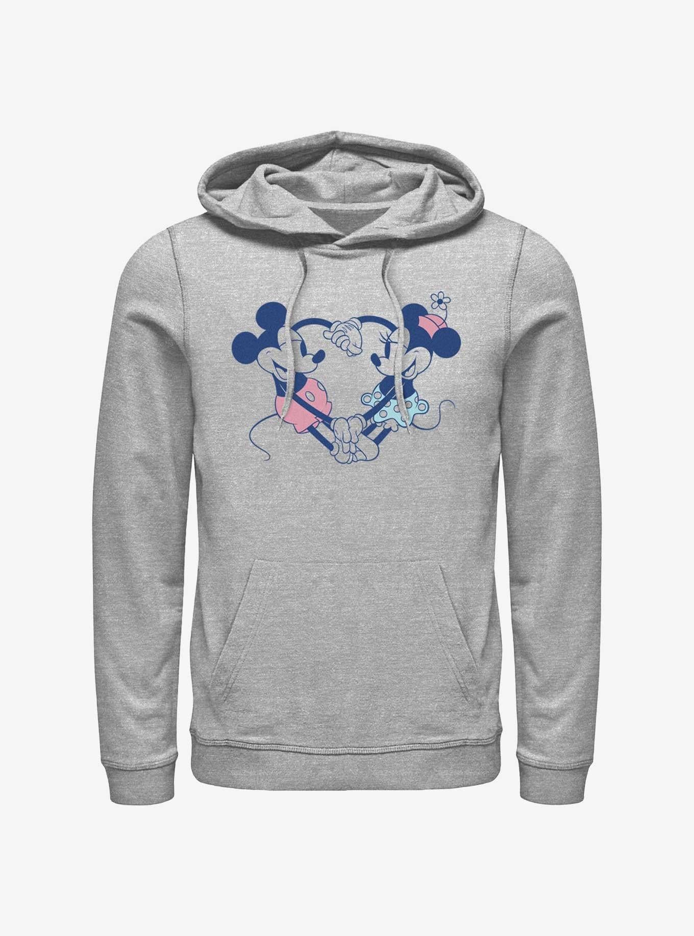 Disney Mickey Mouse & Minnie Mouse Heart Pair Hoodie