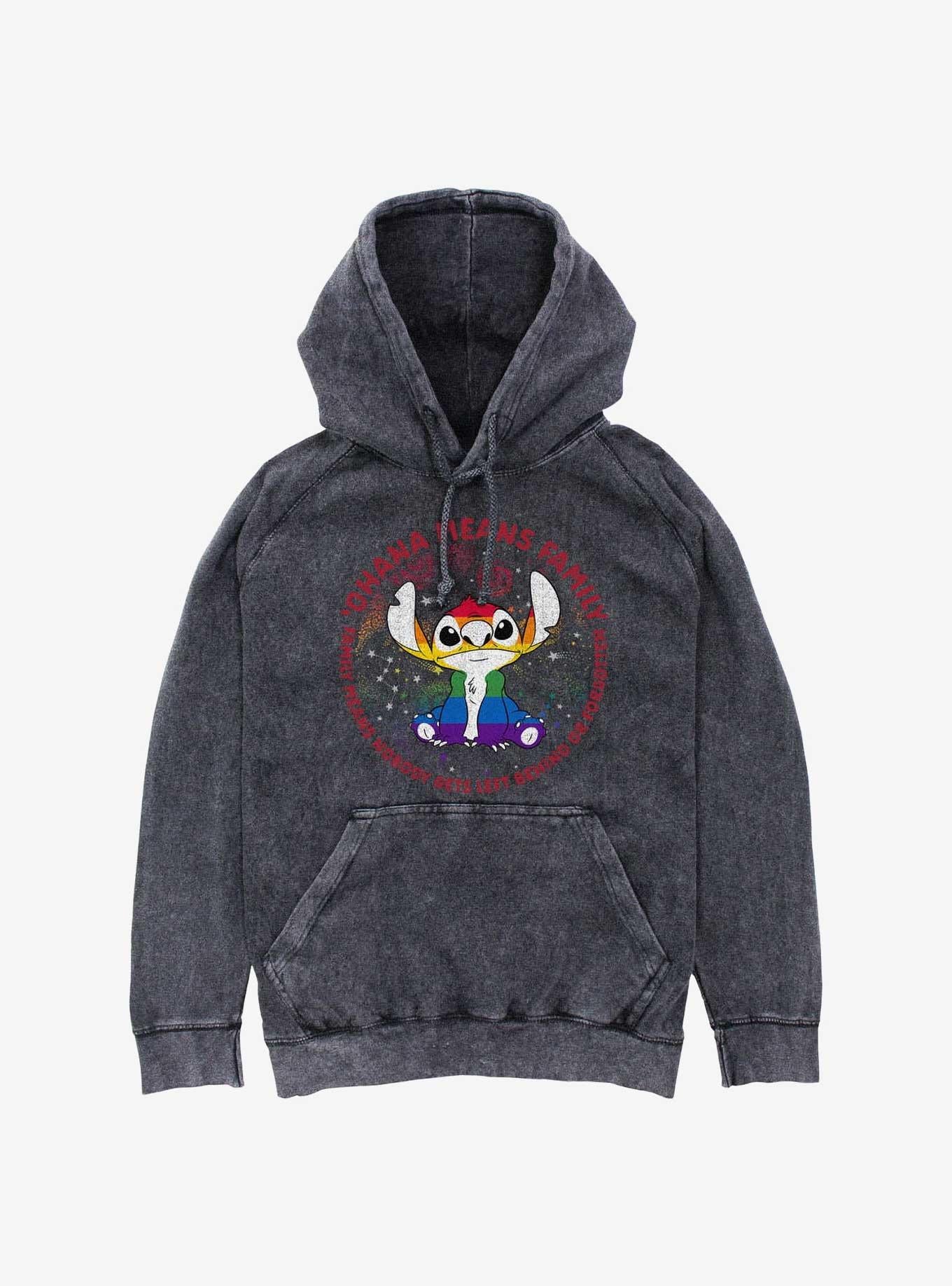 Disney Lilo & Stitch Ohana Pride Mineral Wash Hoodie