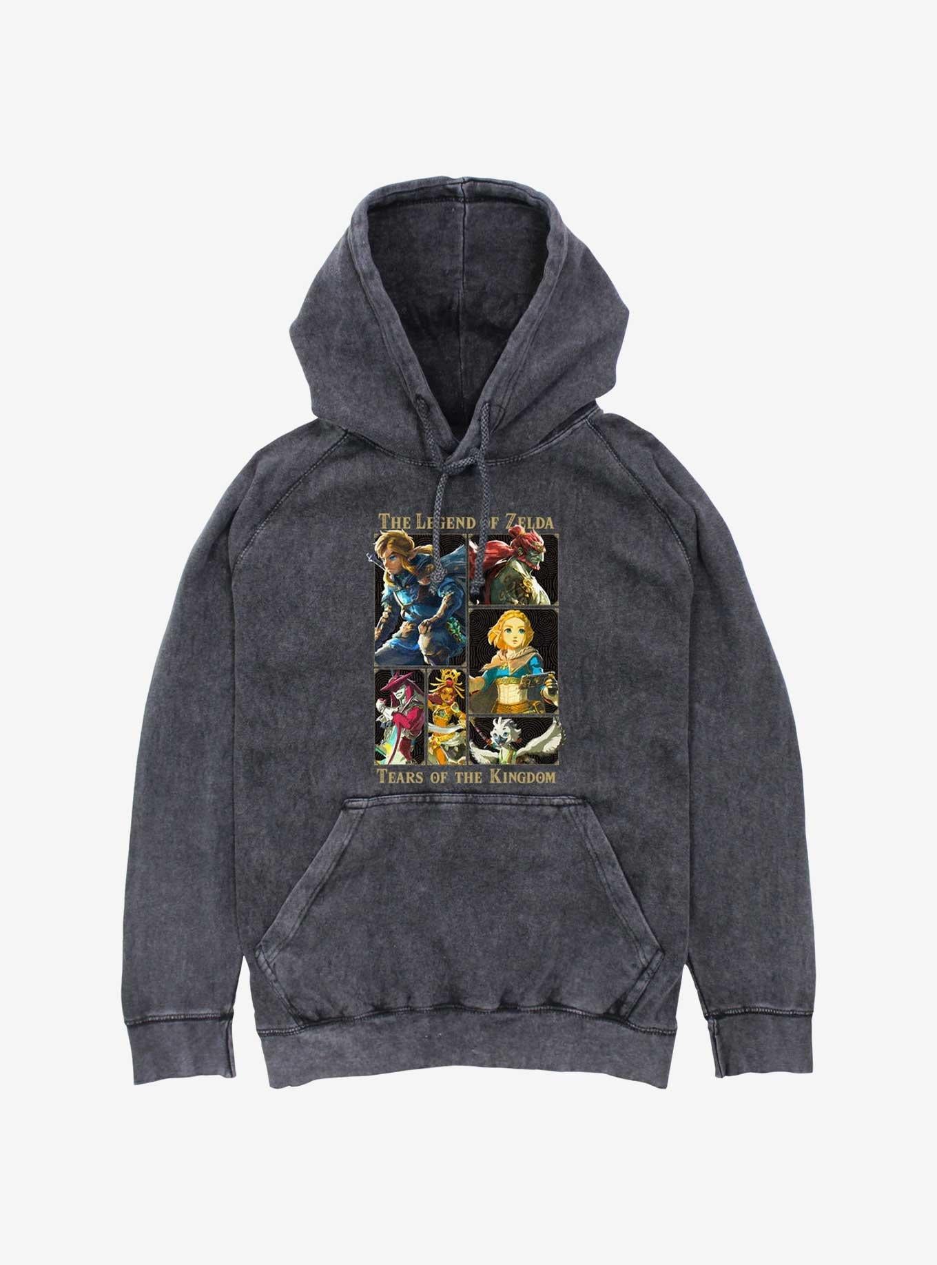 The Legend Of Zelda: Tears Of The Kingdom Characters Mineral Wash Hoodie