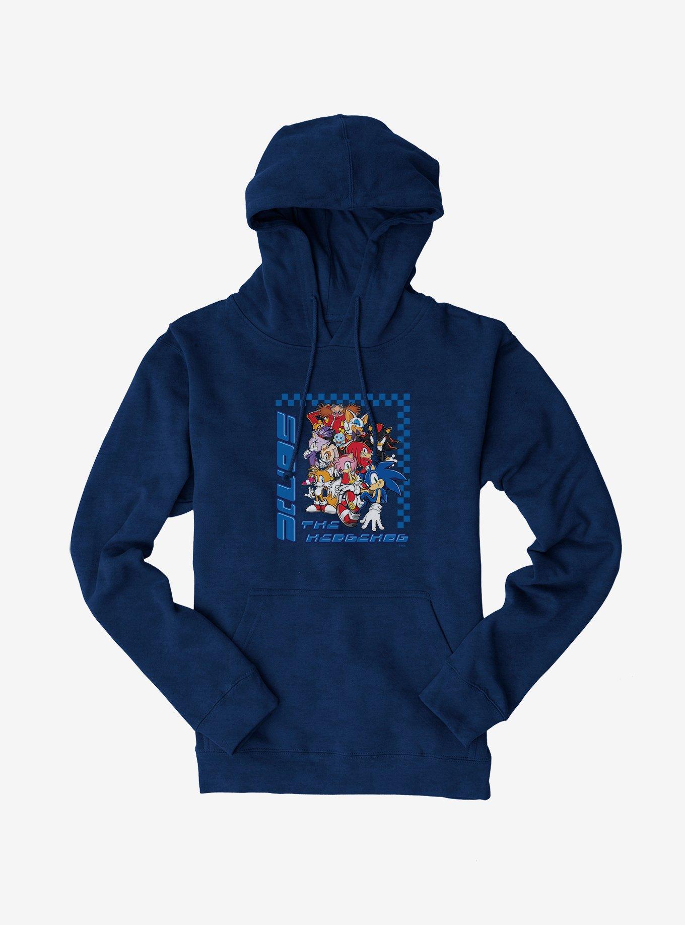 Sonic The Hedgehog Group Checkered Hoodie