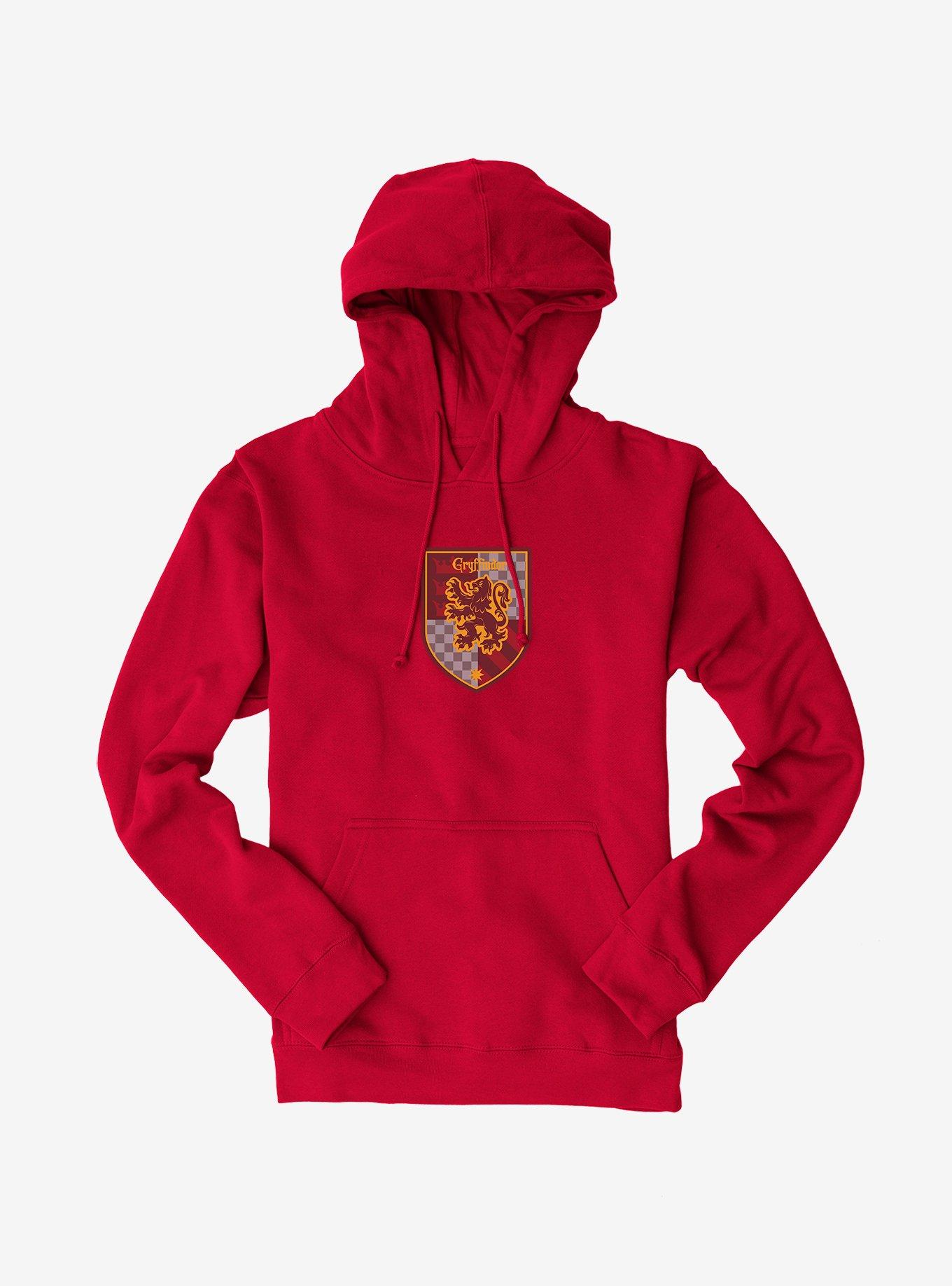 Harry Potter Gryffindor Checkered Shield Hoodie
