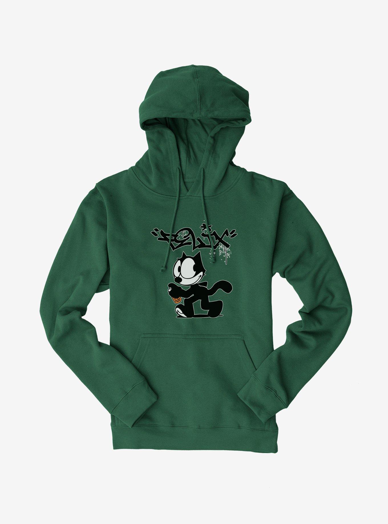 Felix The Cat Spray Painting Felix Hoodie