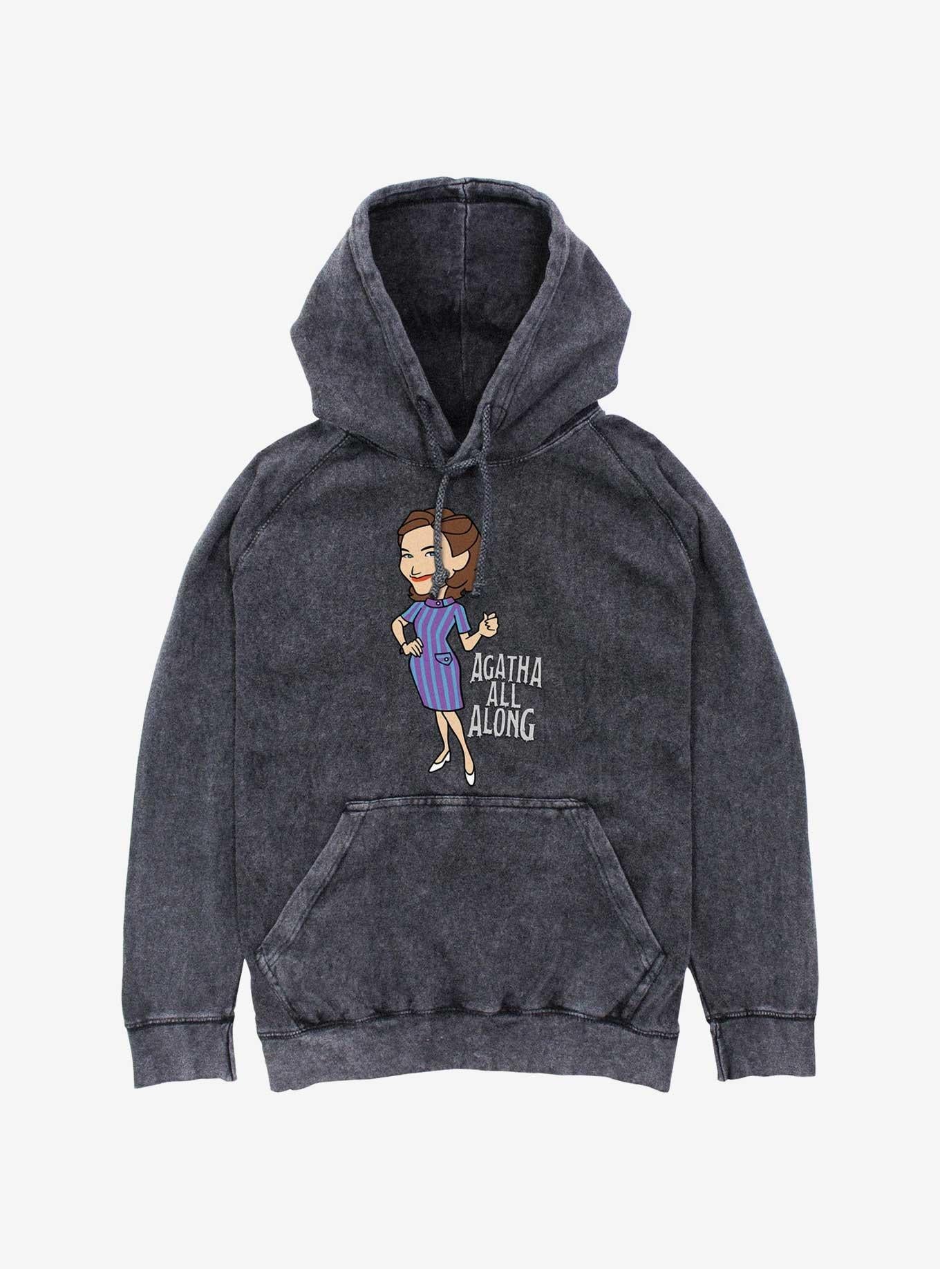 Marvel WandaVision Agatha All Along Mineral Wash Hoodie