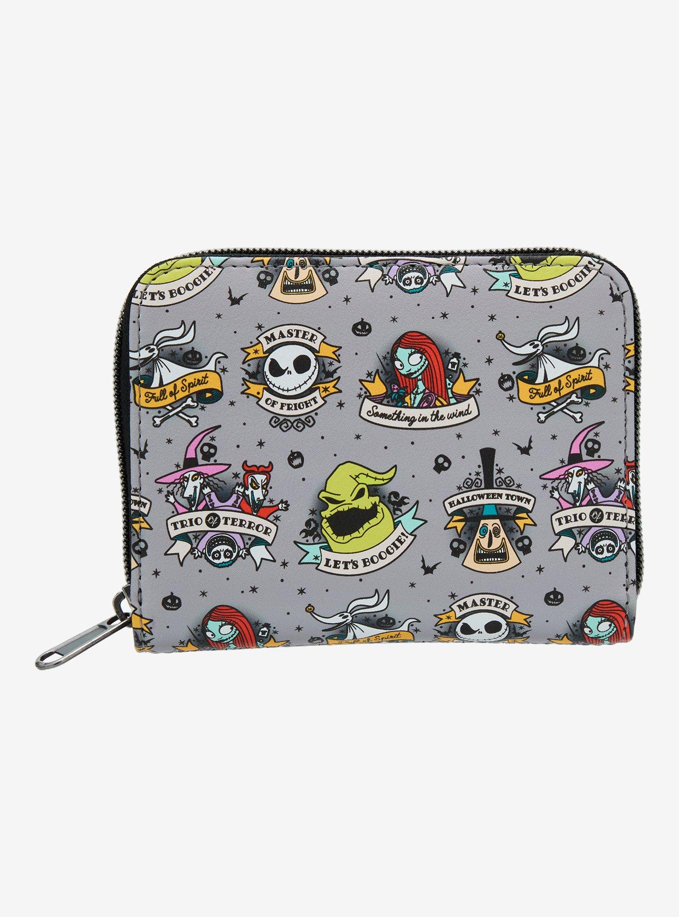 Loungefly The Nightmare Before Christmas Tattoo Art Mini Zipper Wallet