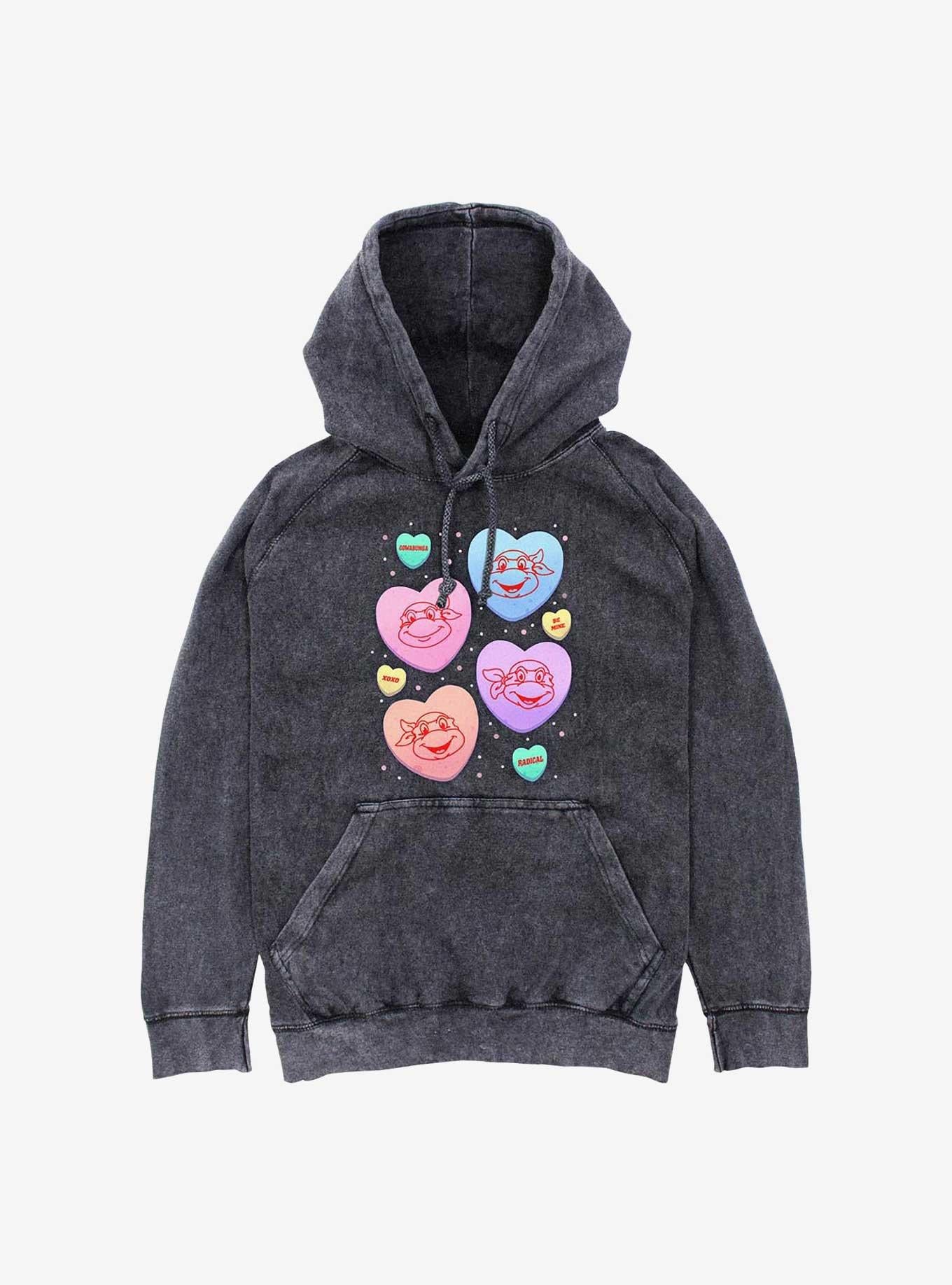 Teenage Mutant Ninja Turtles Candy Heart Turtles Mineral Wash Hoodie
