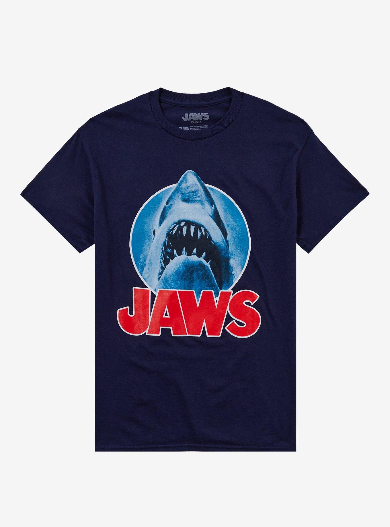 Jaws Shark Logo T-Shirt By Fright Rags