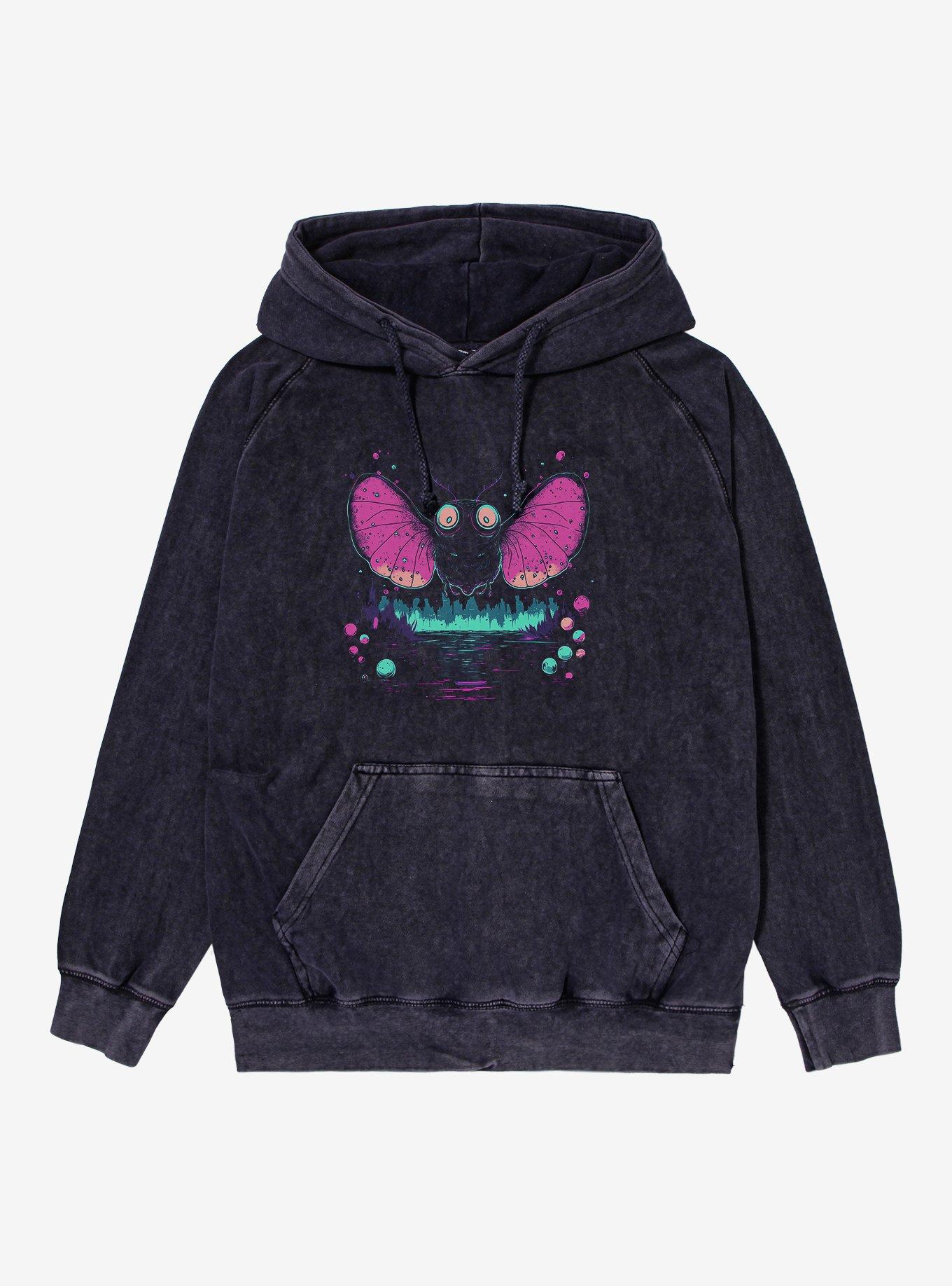 Mothman Bubbles Mineral Wash Hoodie
