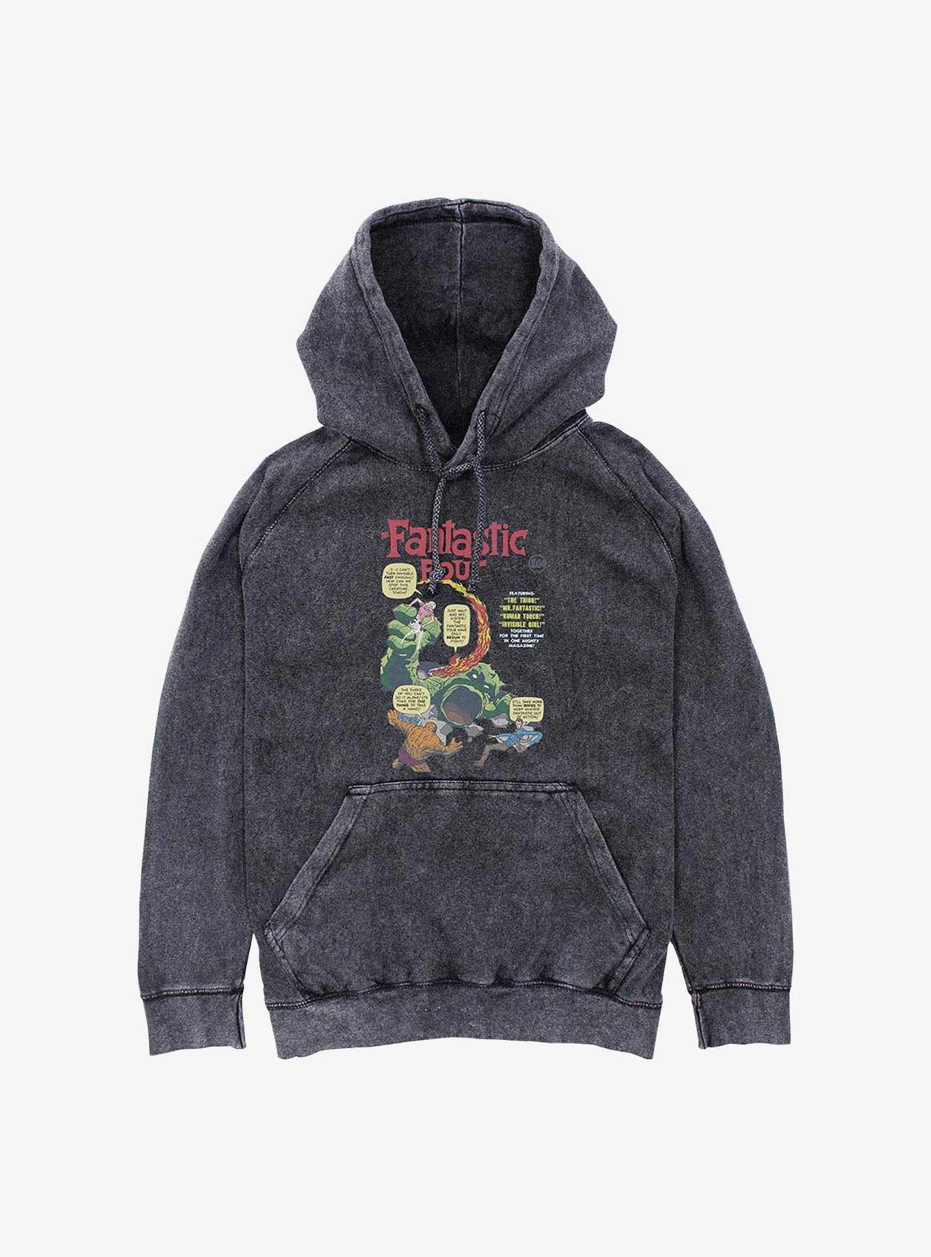 Marvel Fantastic Four Original Four Mineral Wash Hoodie