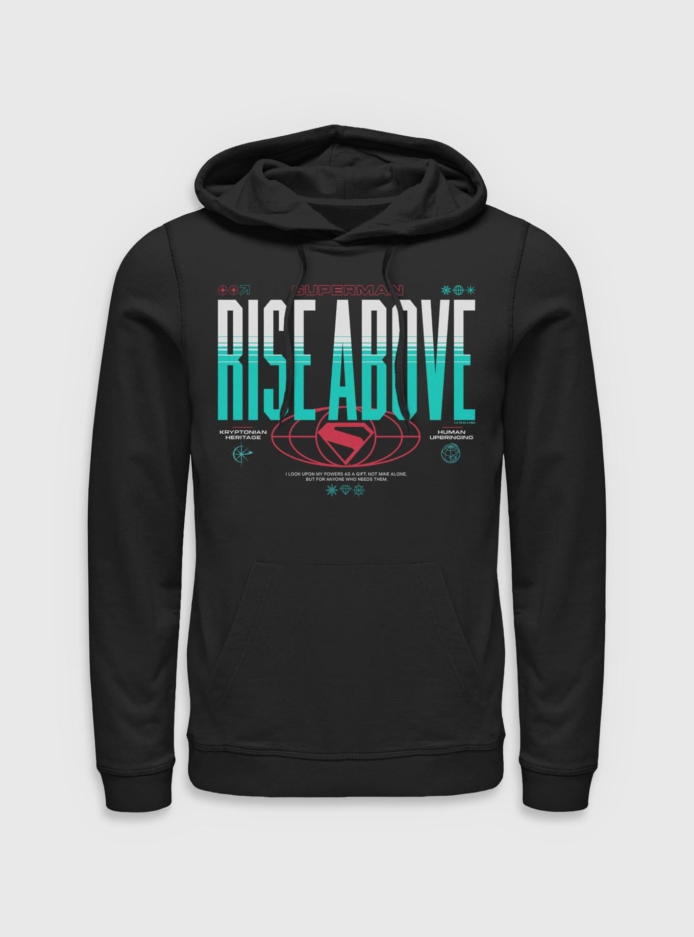 DC Comics Superman Go Higher Rise Above Hoodie Hot Topic Exclusive