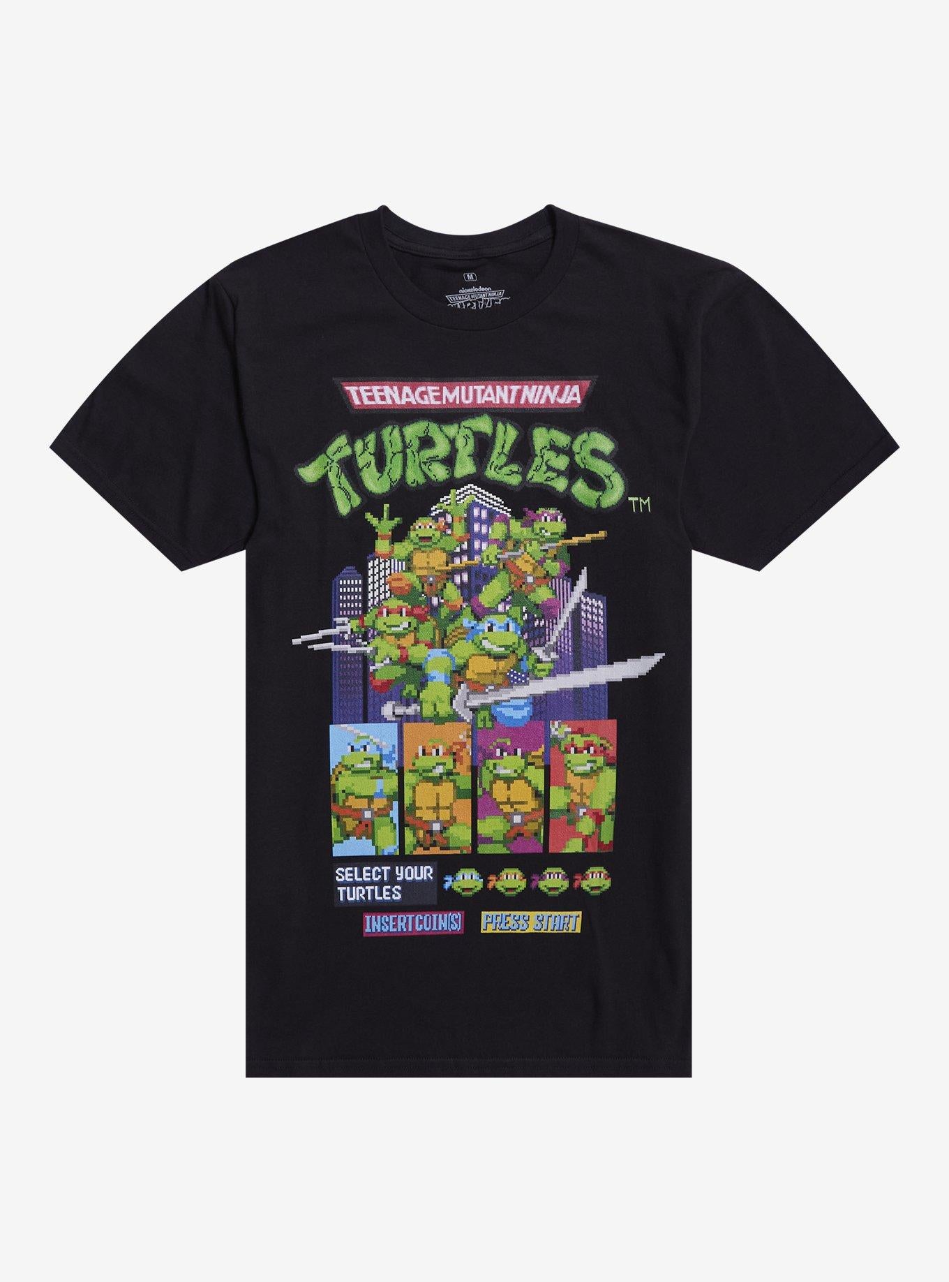 Teenage Mutant Ninja Turtles 8-Bit Game T-Shirt