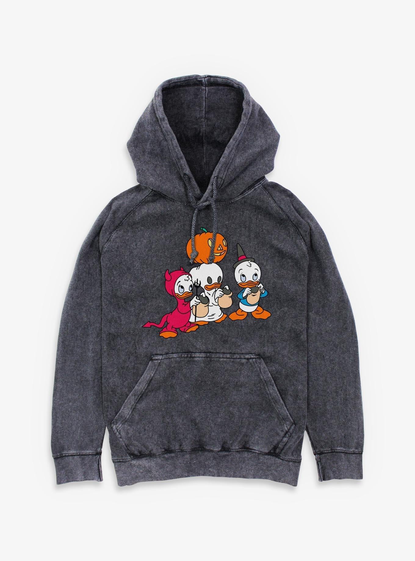 Disney's DuckTales Huey Dewey Louie Trick Or Treat Costumes Mineral Wash Hoodie