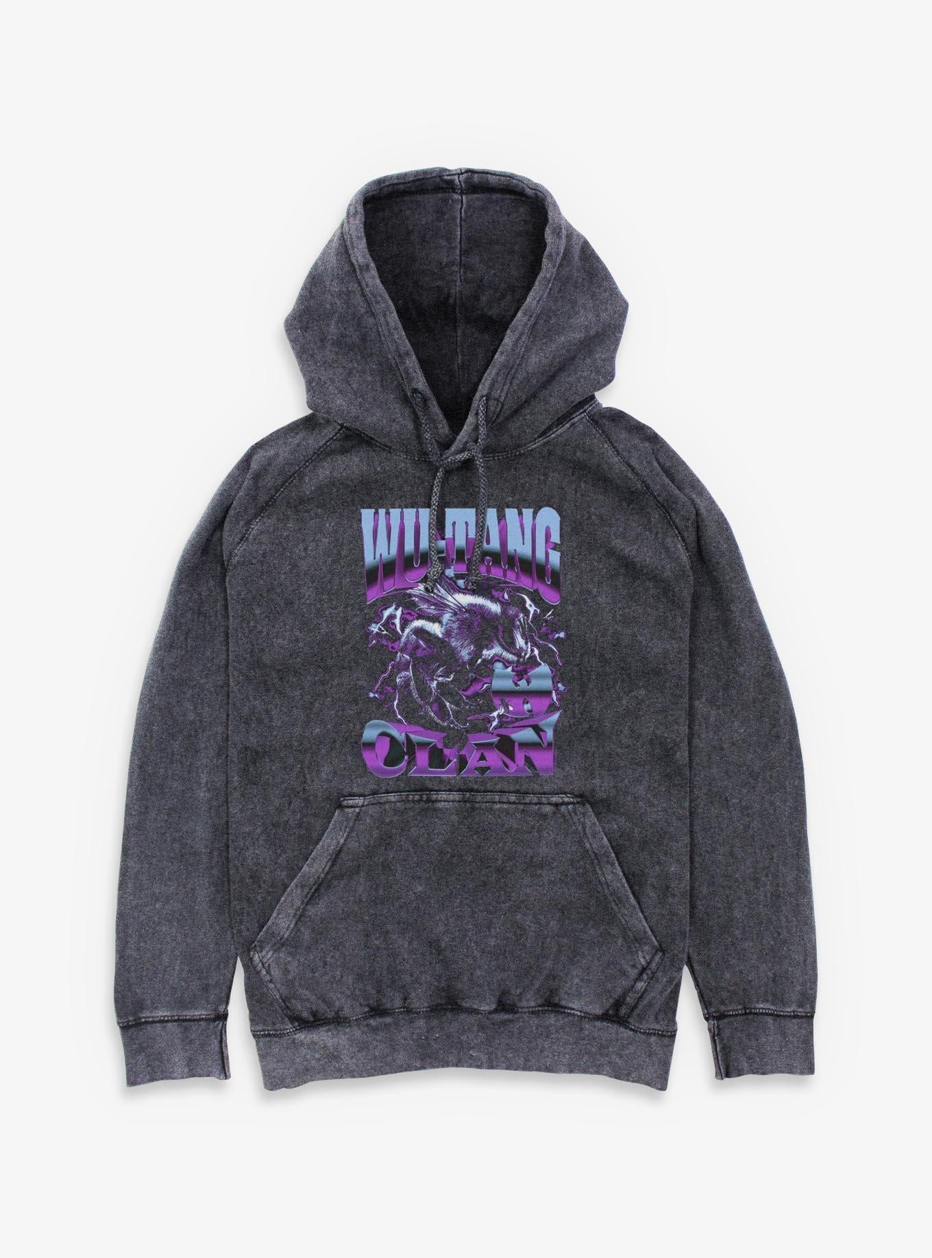 Wu-Tang Clan Logo Killer Bee Mineral Wash Hoodie