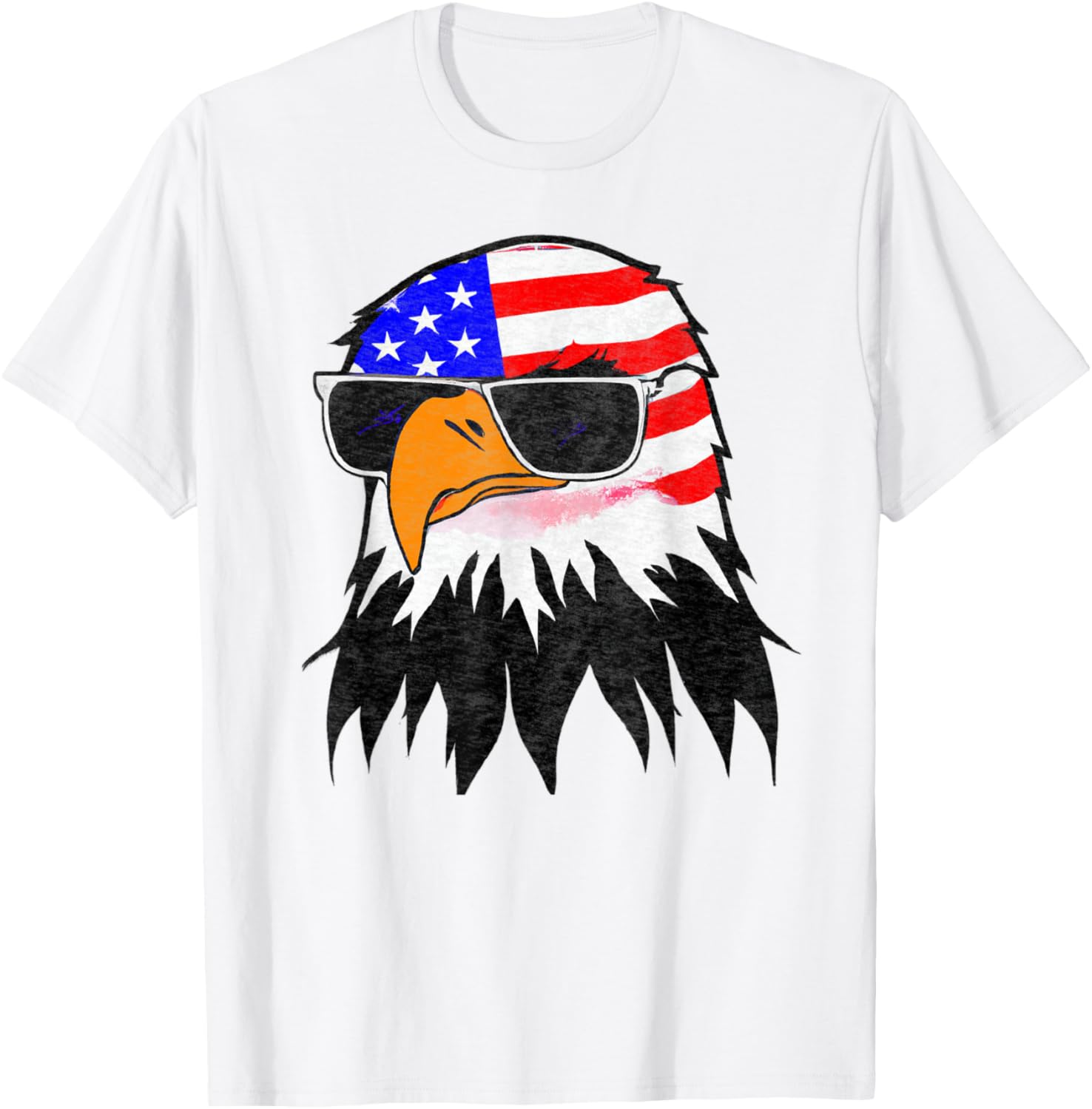 4th of July Patriotic Eagle Shirt, American Flag Bald Eagle