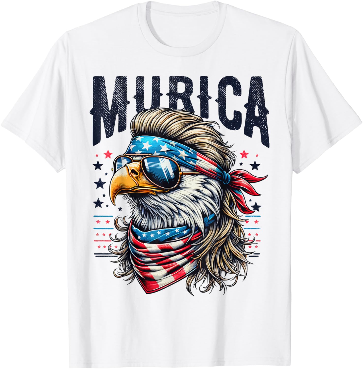 4th of July Patriotic Funny Eagle July 4th USA Murica T-Shirt for Women Girls Kids Men
