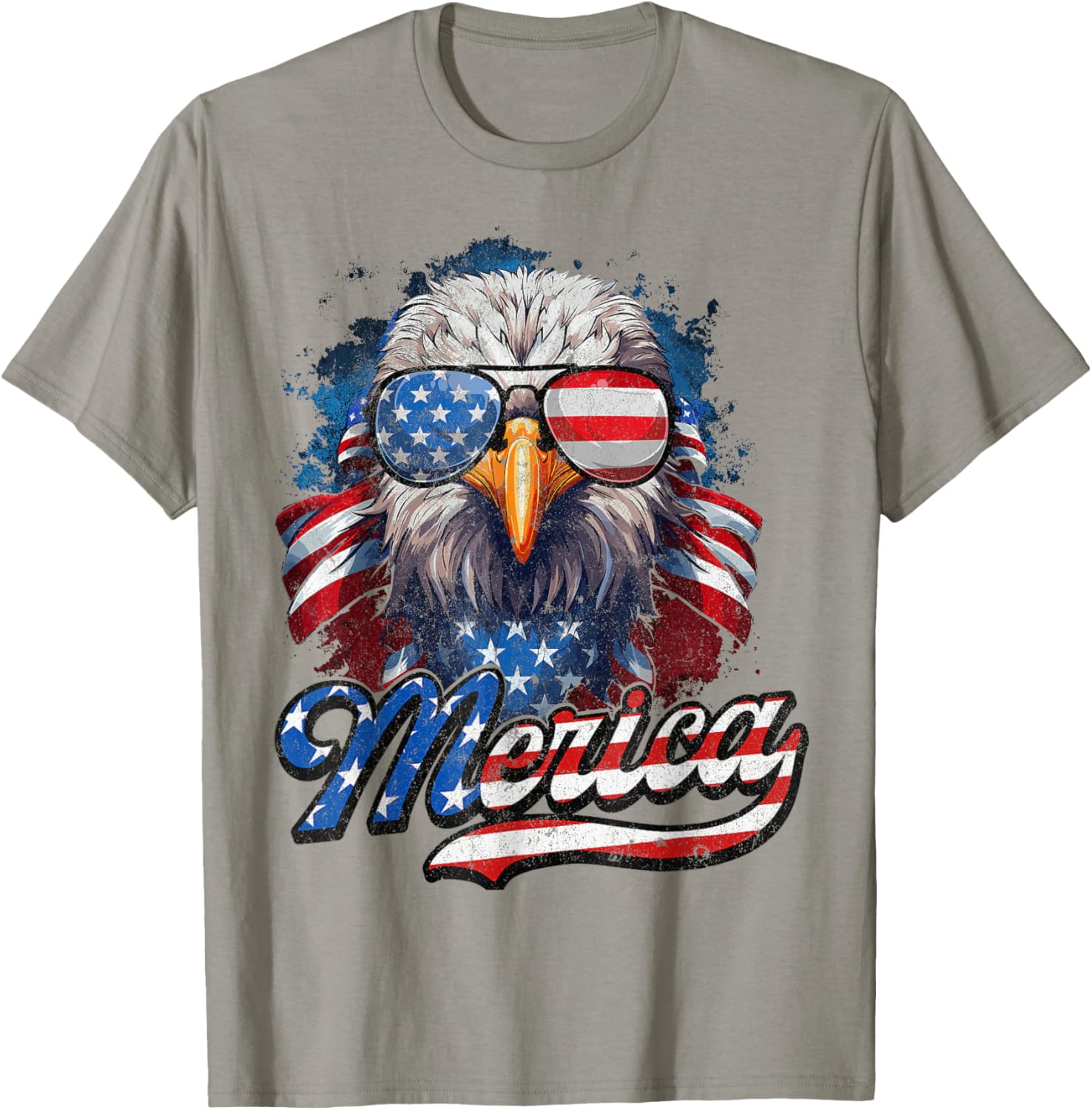 4th Of July Patriotic USA American Flag Merica Eagle