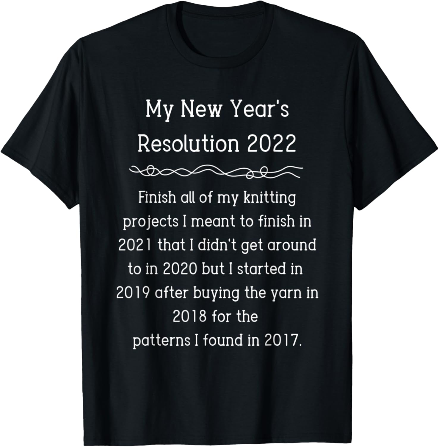2022 Resolution Goals Knitting Funny Grandma Mom Yarn Lover