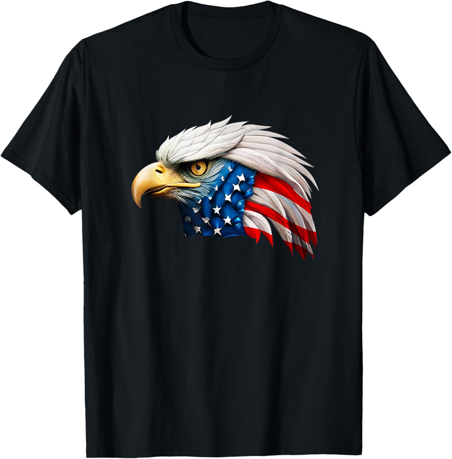 4th july American eagle flag- Independence Day T-Shirt for Women Kids Men