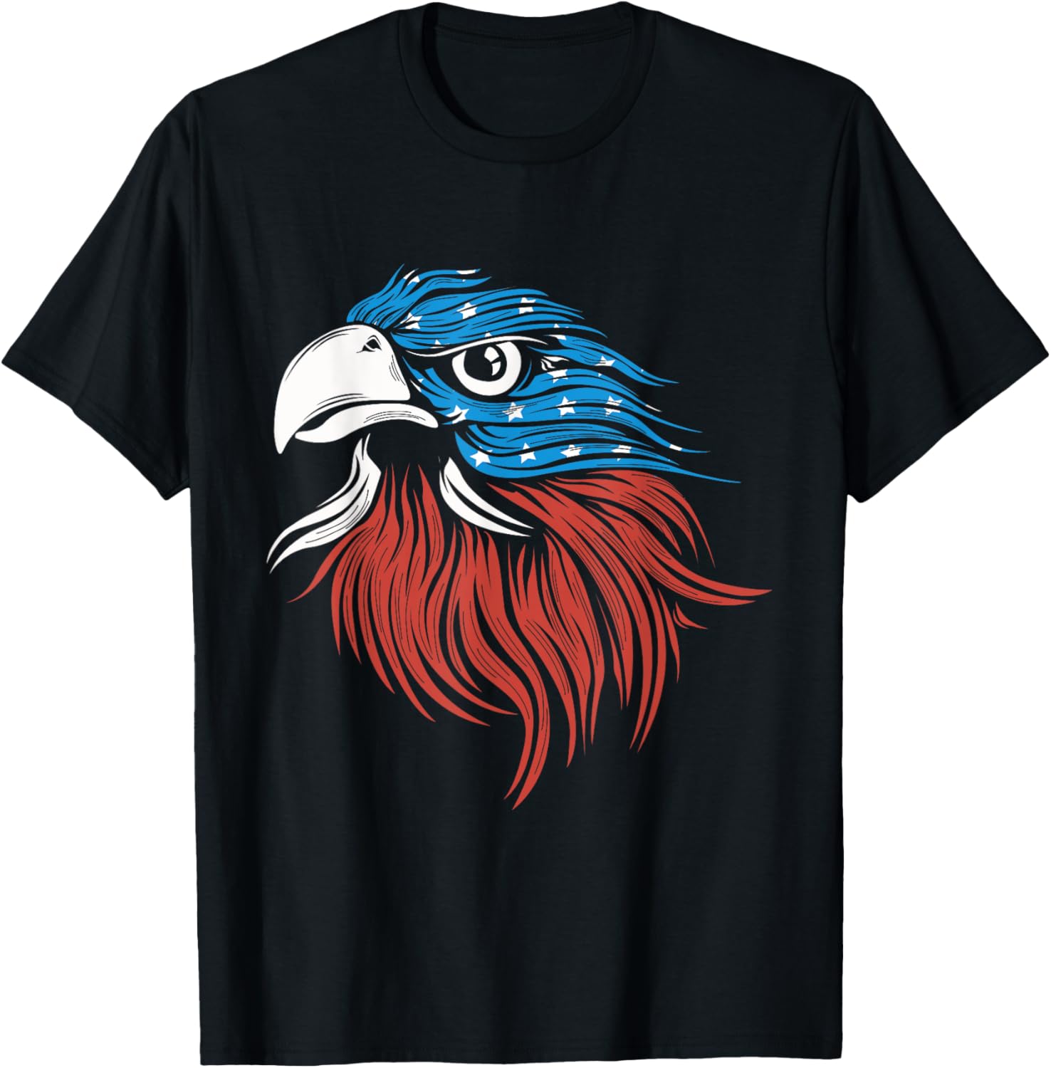 4th of July USA American Flag Patriotic Eagle T-Shirt for Women Kids Men