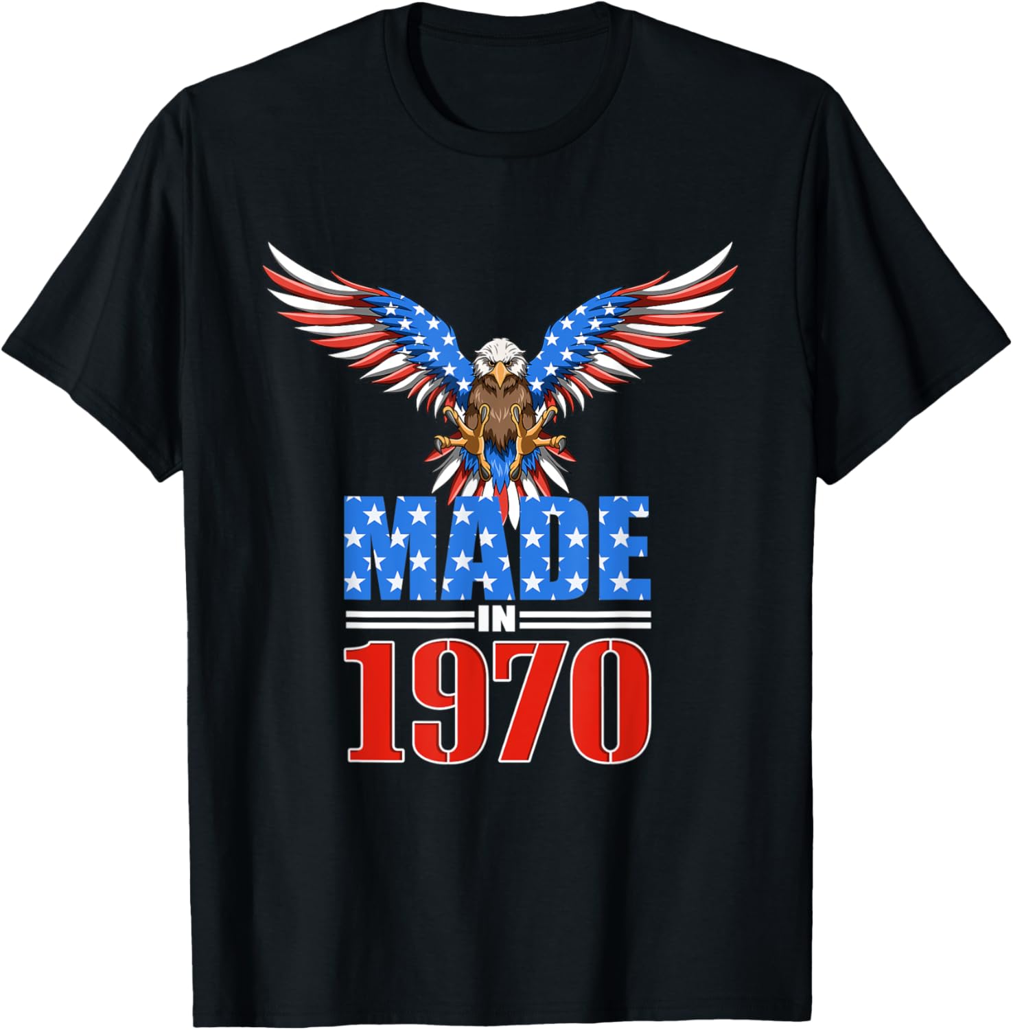 50th Birthday 1970 - USA Flag Eagle Patriotic Gift
