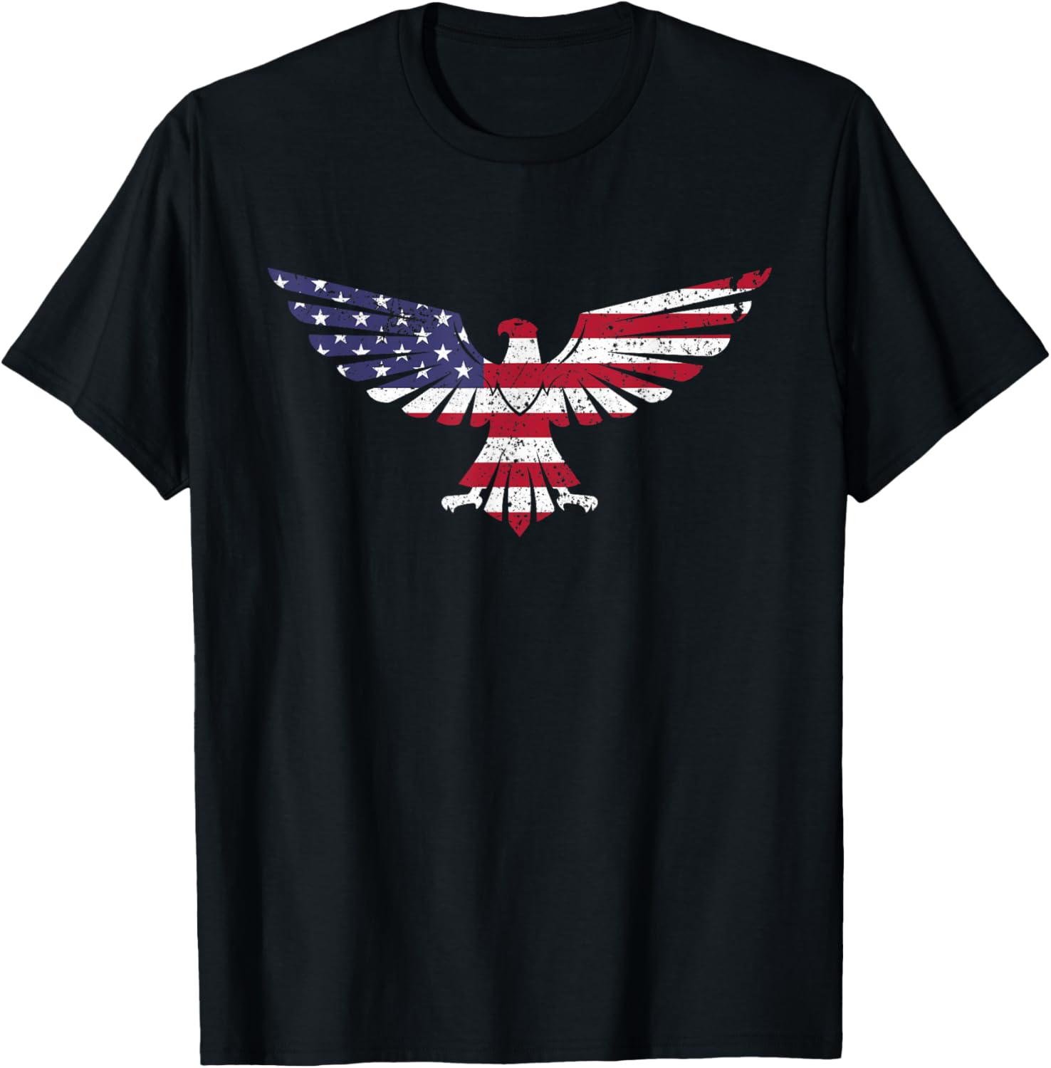 4th July T-Shirt American Flag Eagle