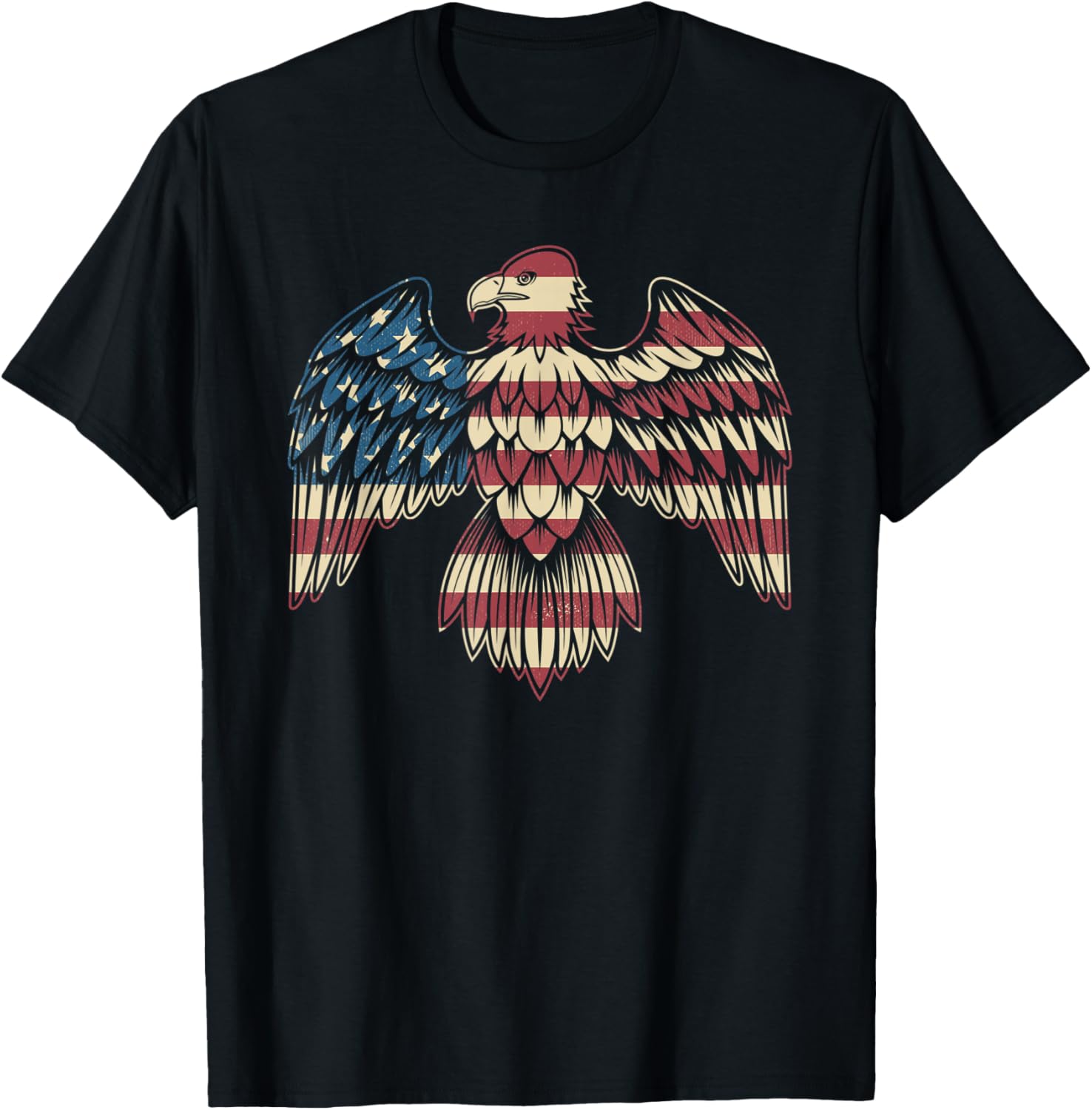 4th of July Vintage American Flag - Patriotic Eagle