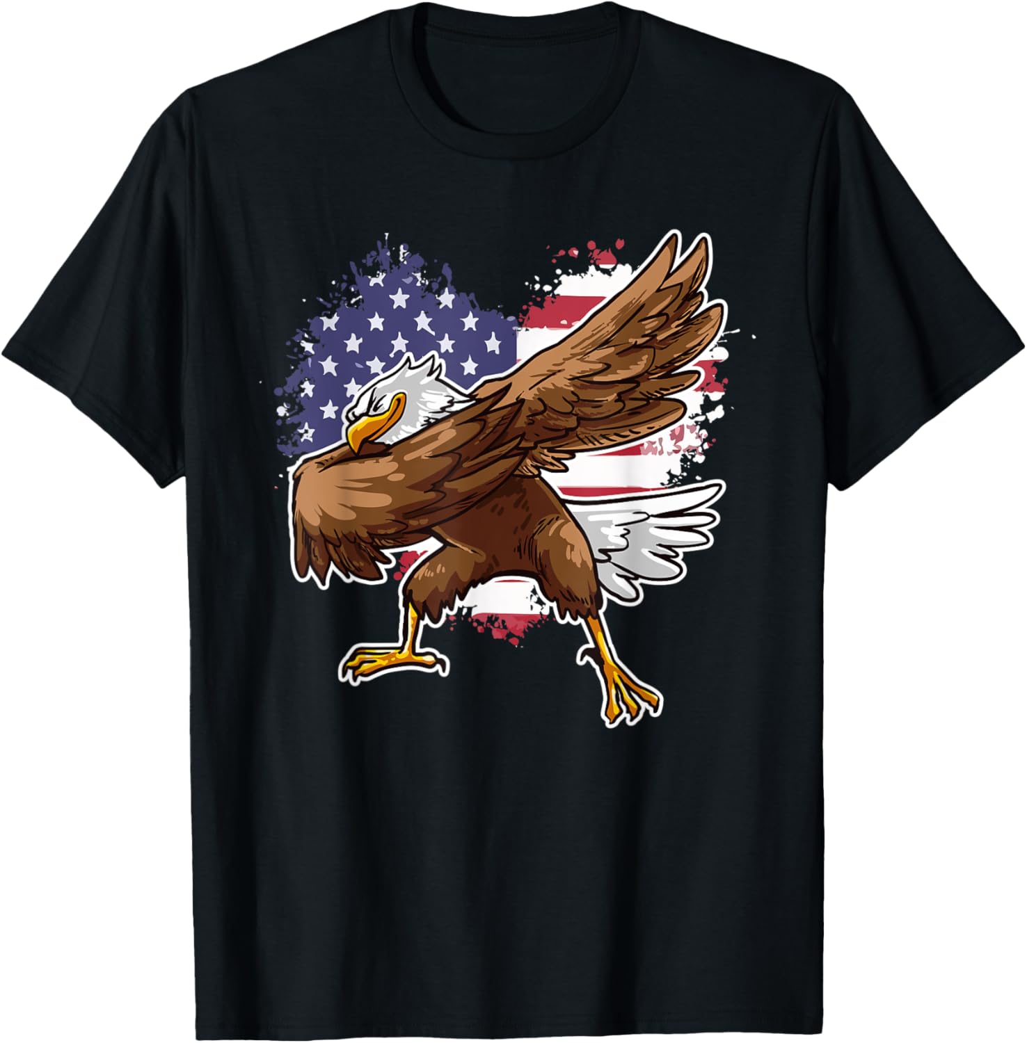 4th of July Proud Dabbing American Eagle USA