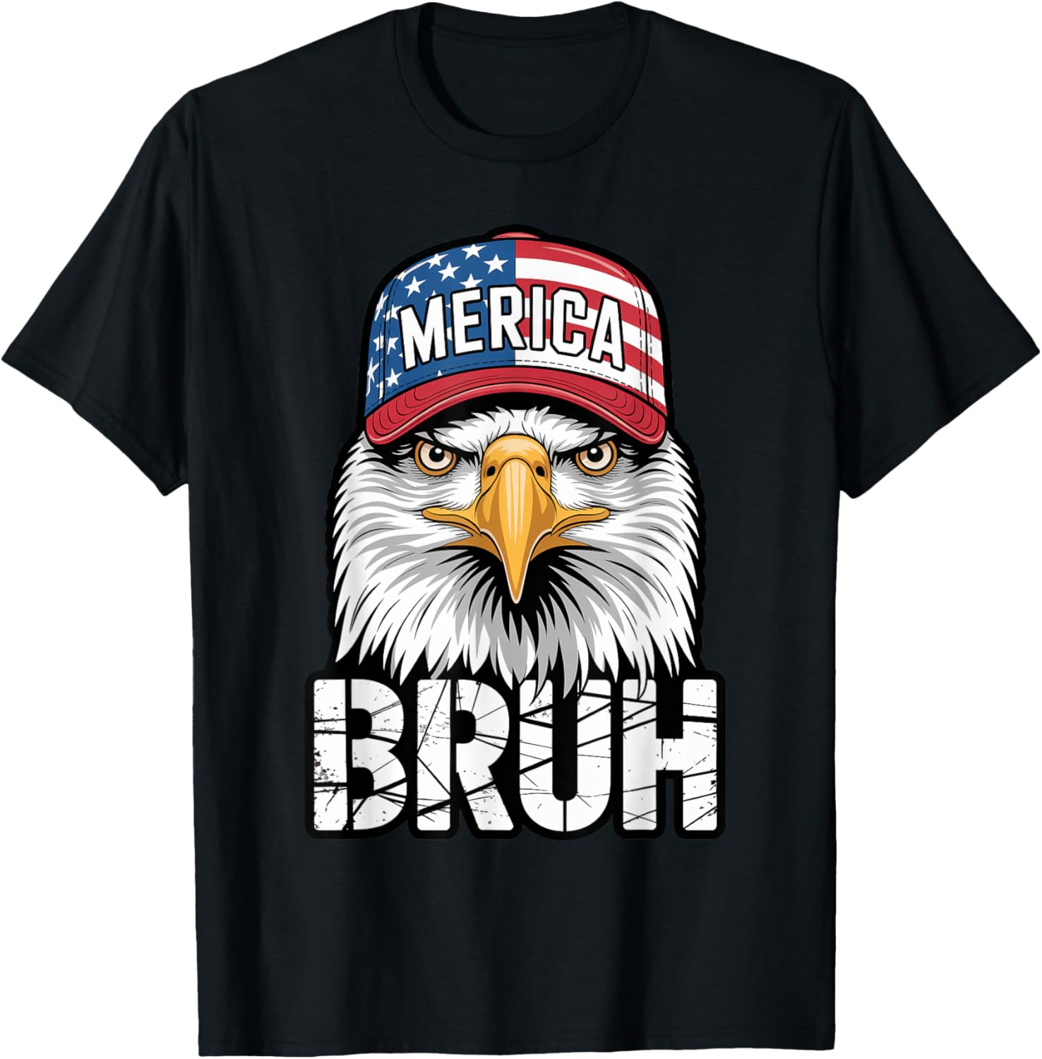 4th of July Merica Bald Eagle Bruh American Flag Patriotic