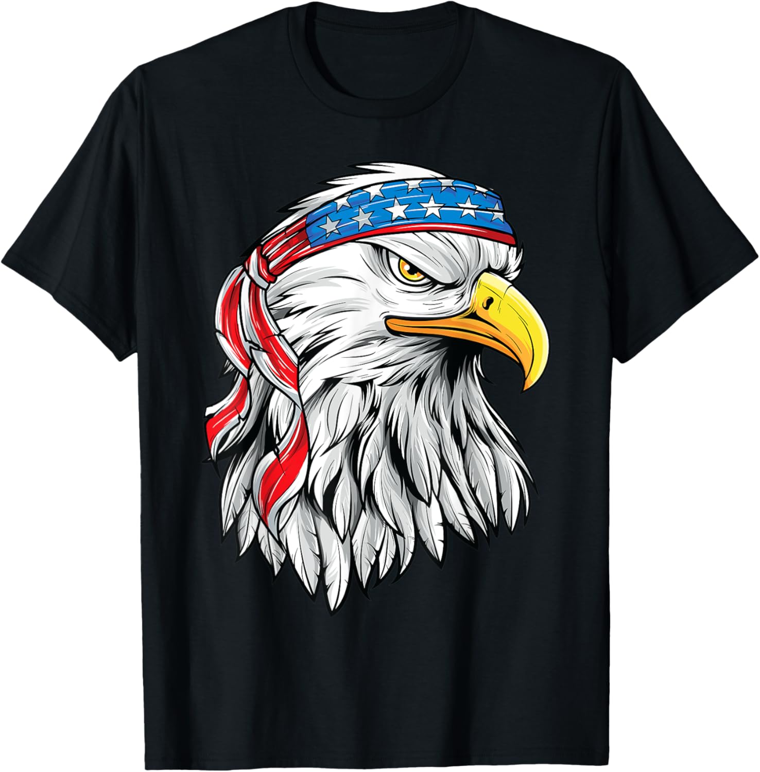 4th of July Patriotic Eagle Shirt Men American Flag