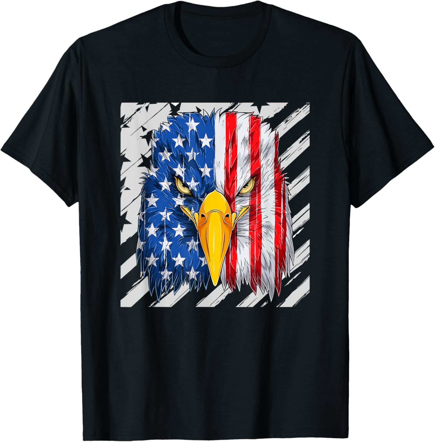 4th of July Shirt American Eagle USA Flag Independence