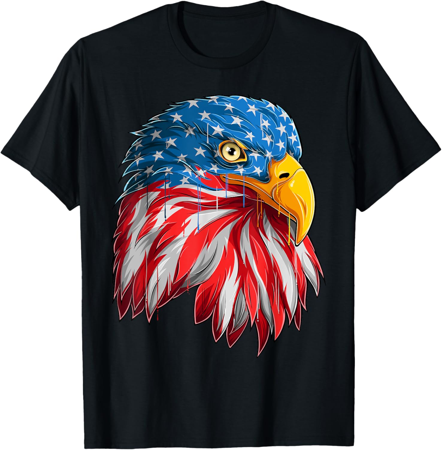4th July American Eagle Flag - Independence Day T T-Shirt for Women Kids Men