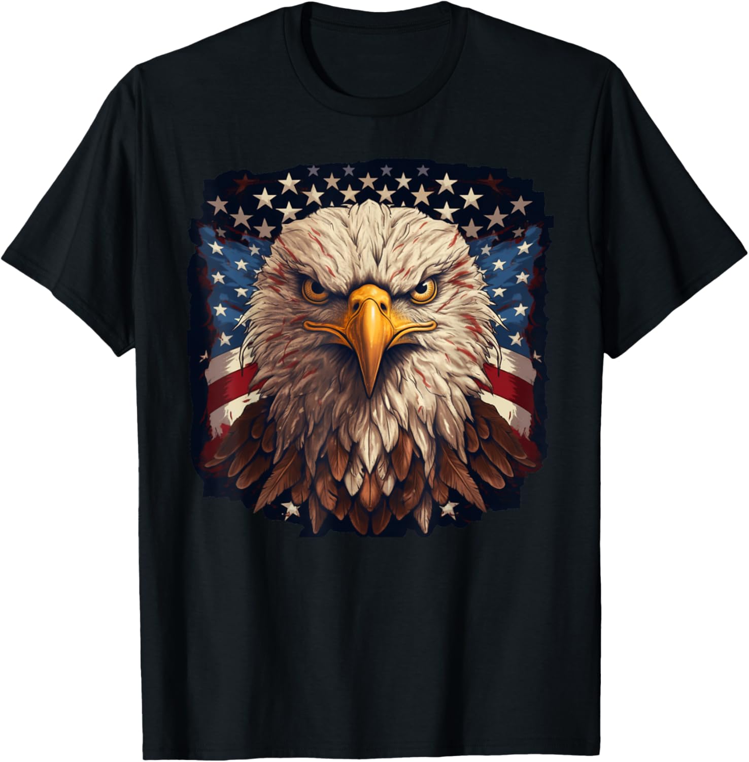 4th July American Eagle Flag - Independence Day T-Shirt for Women Men