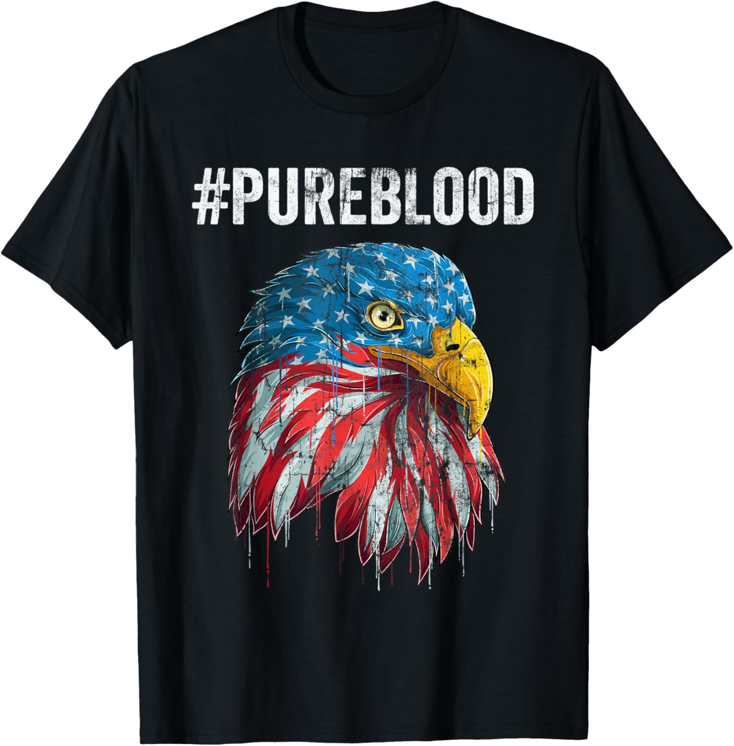 #pureblood Pure Blood Movement Eagle American Flag