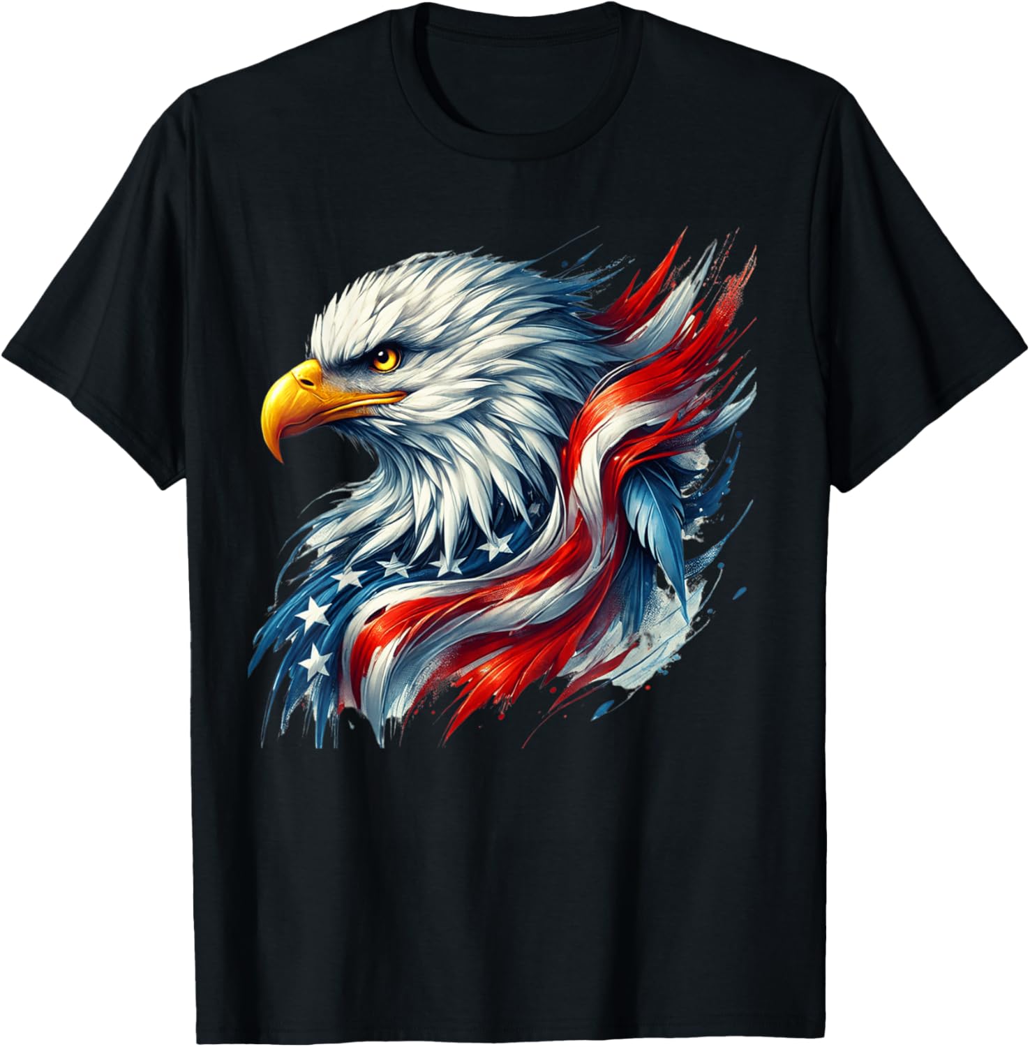 4th of July USA Flag Bald Eagle Patriotic Pride Men Boys