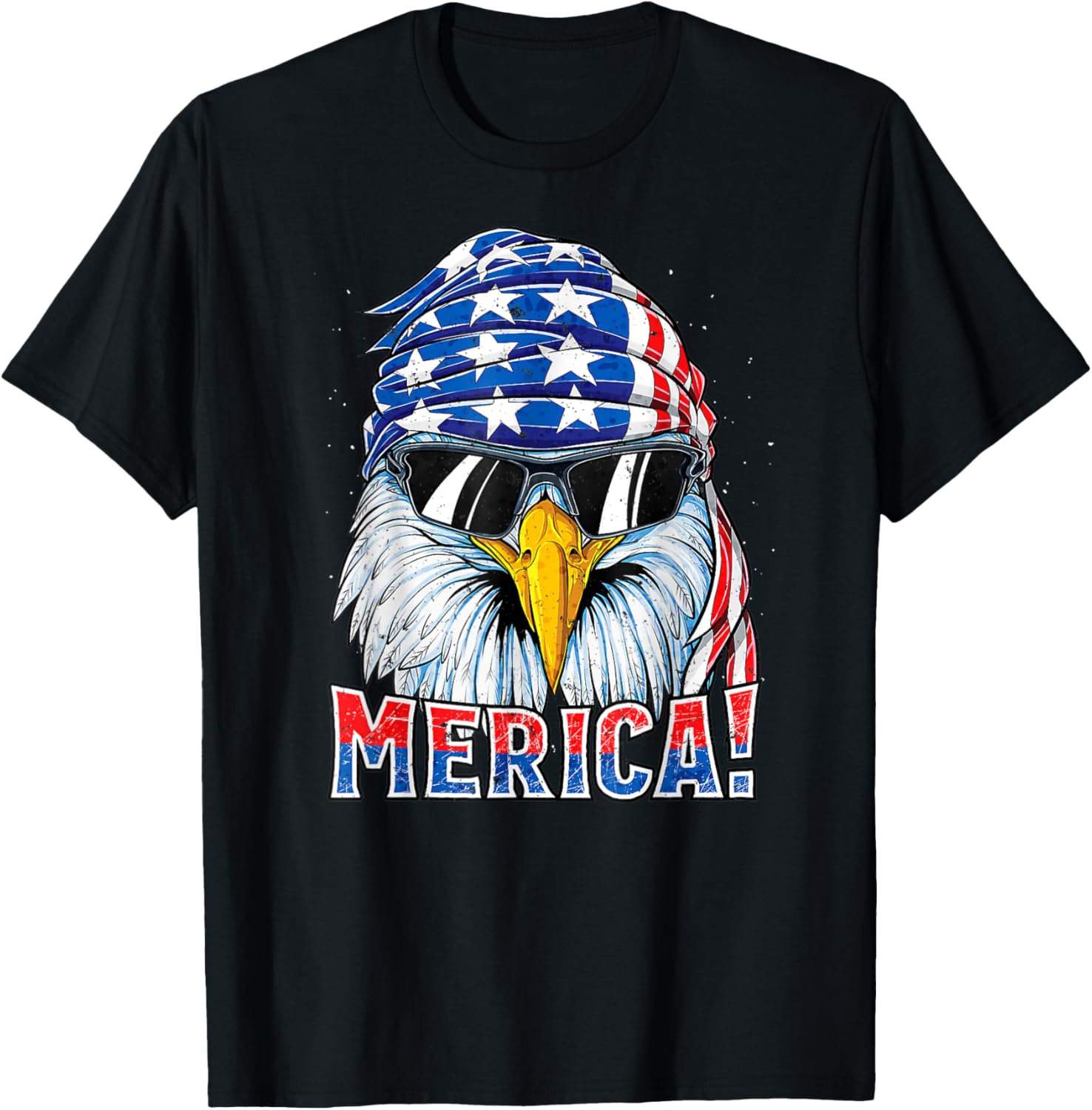 4th of JULY Shirt. MERICA American Eagle Freedom USA Flag