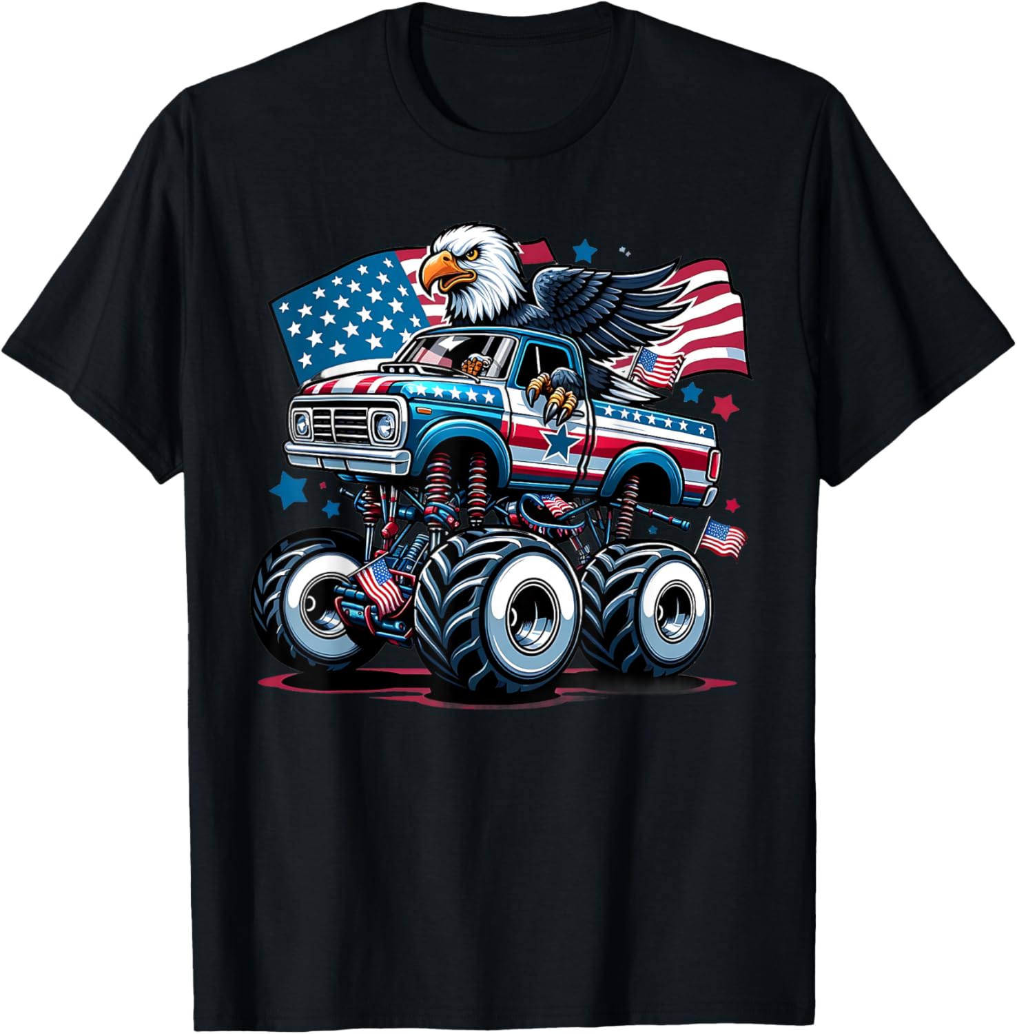 4th of July Shirts Boys American Flag USA Shirt Kids Eagle