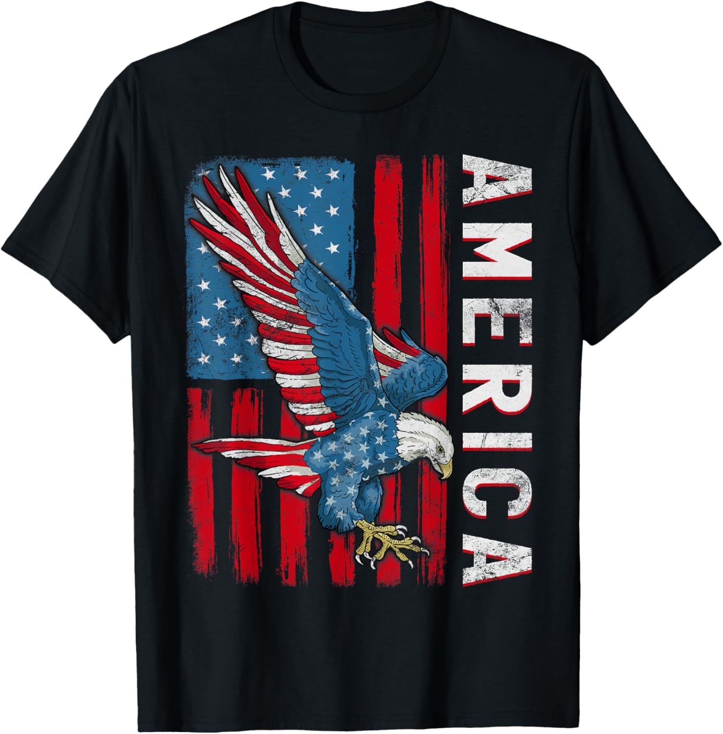 4th Of July American Flag Eagle Independence Day