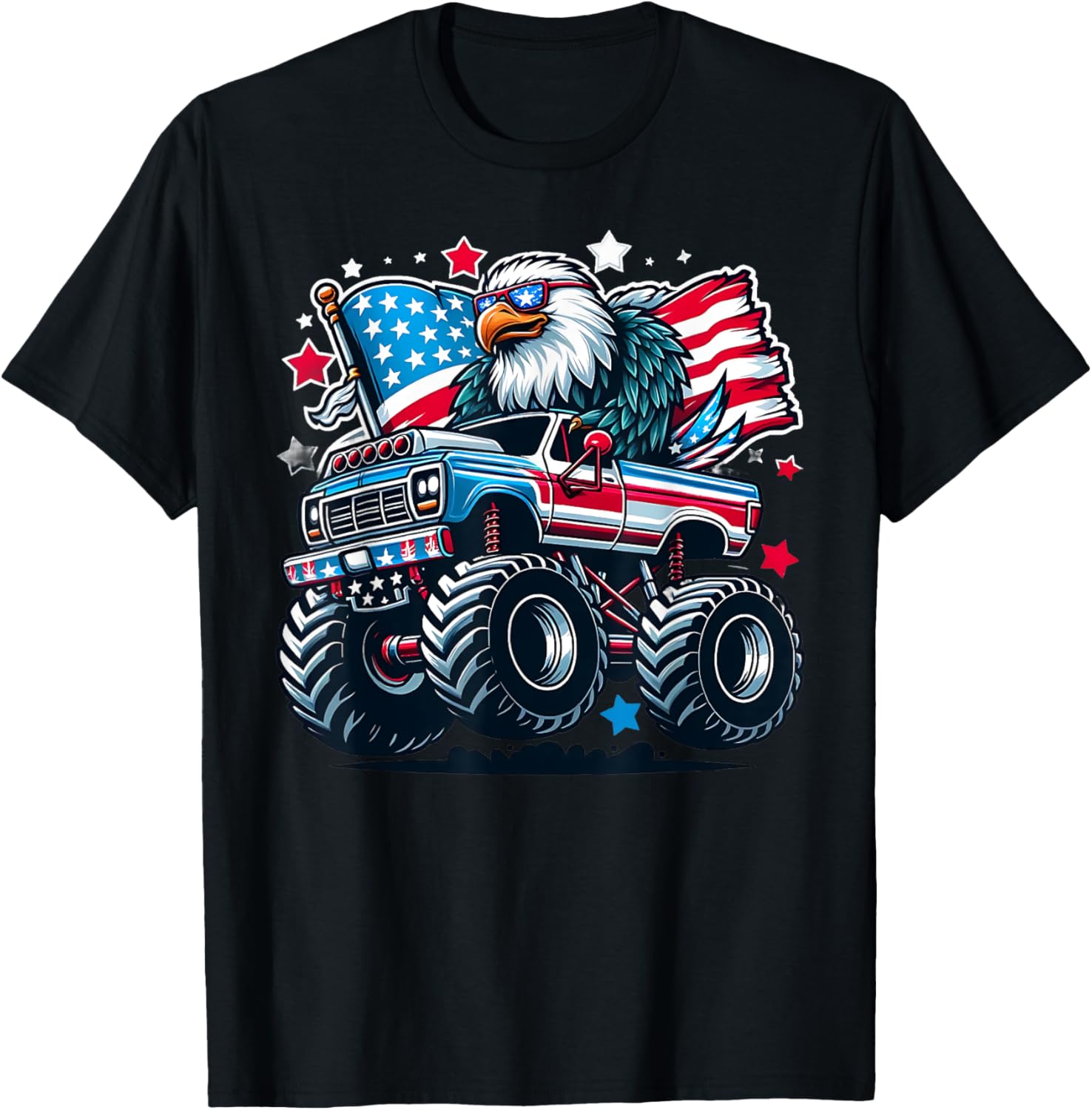 4th of July Patriotic American Flag Eagle USA Red White Blue