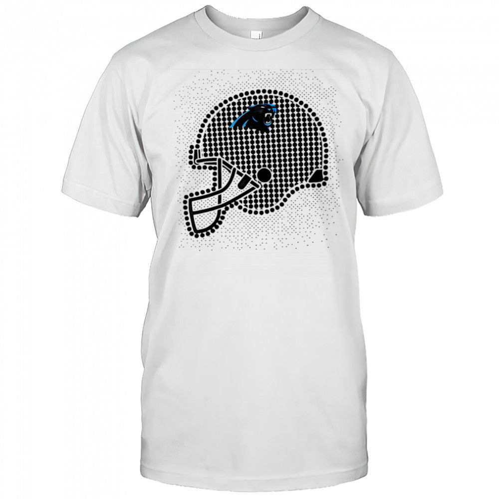 Carolina Panthers polka dots helmet shirt