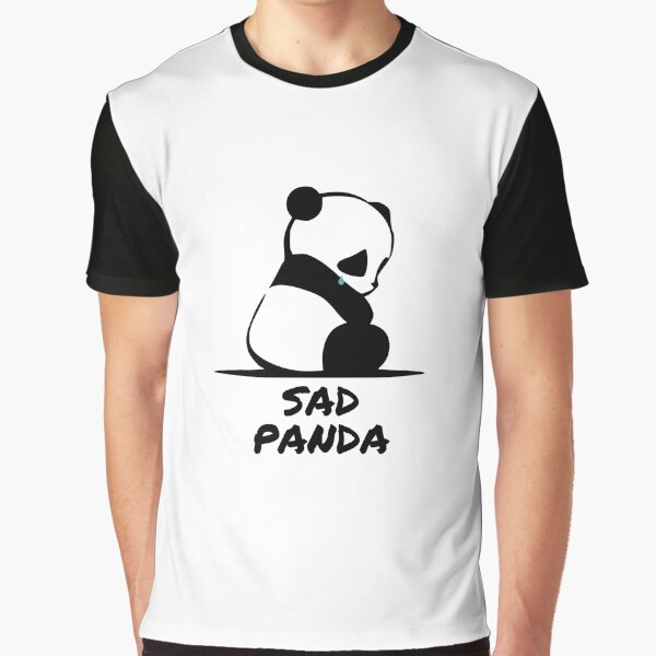 "Sad Panda" Graphic T-Shirt for Sale by tristahx
